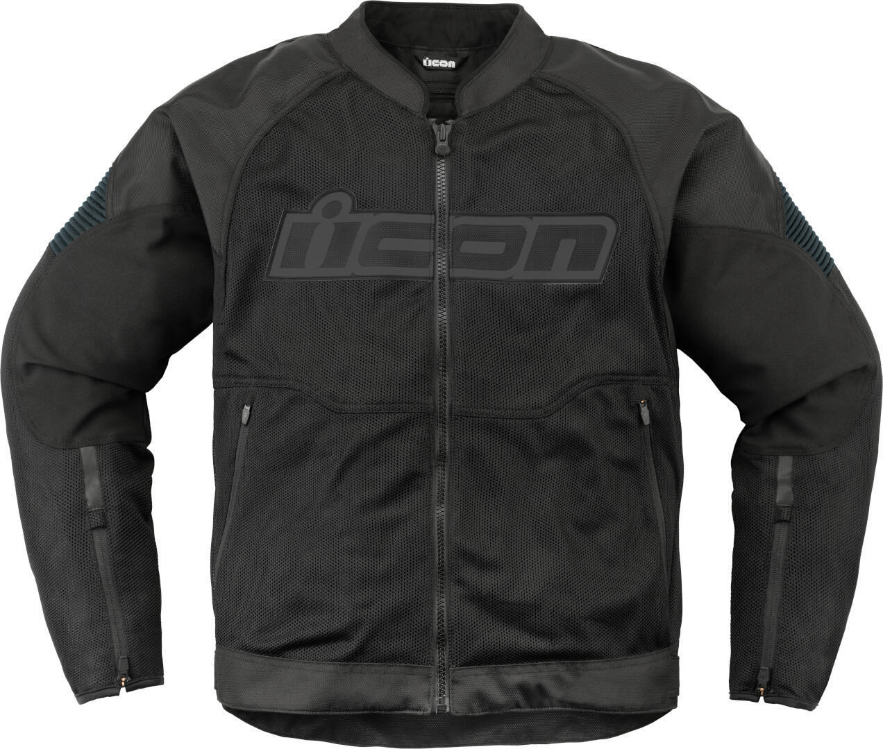 Icon Overlord3 Mesh Solid Motorcycle Textile Jacket black L Figure 1