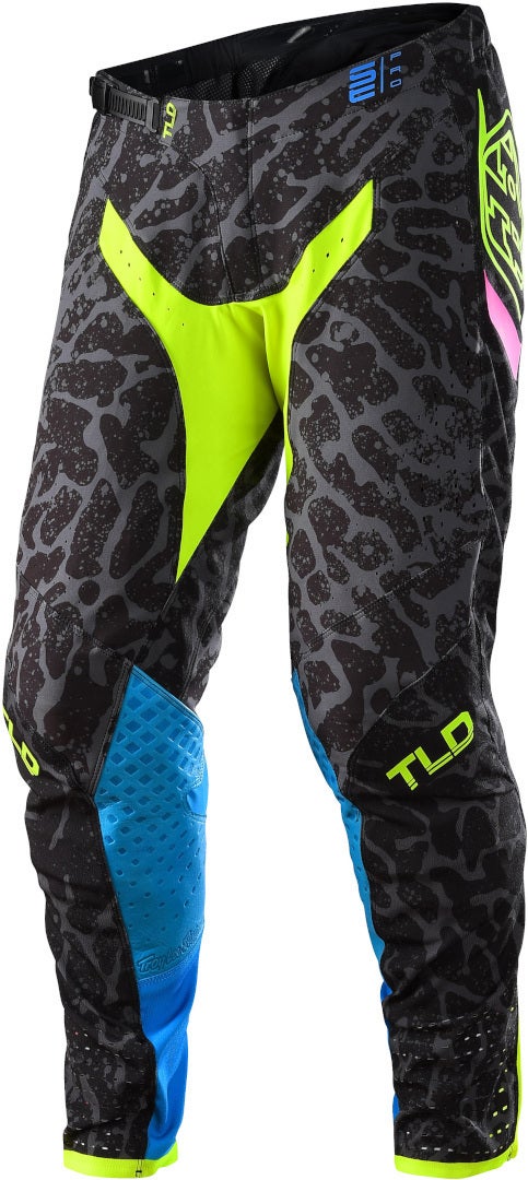 Troy Lee Designs SE Pro Fractura Motocross bukser sort/gul 30 Figur 1