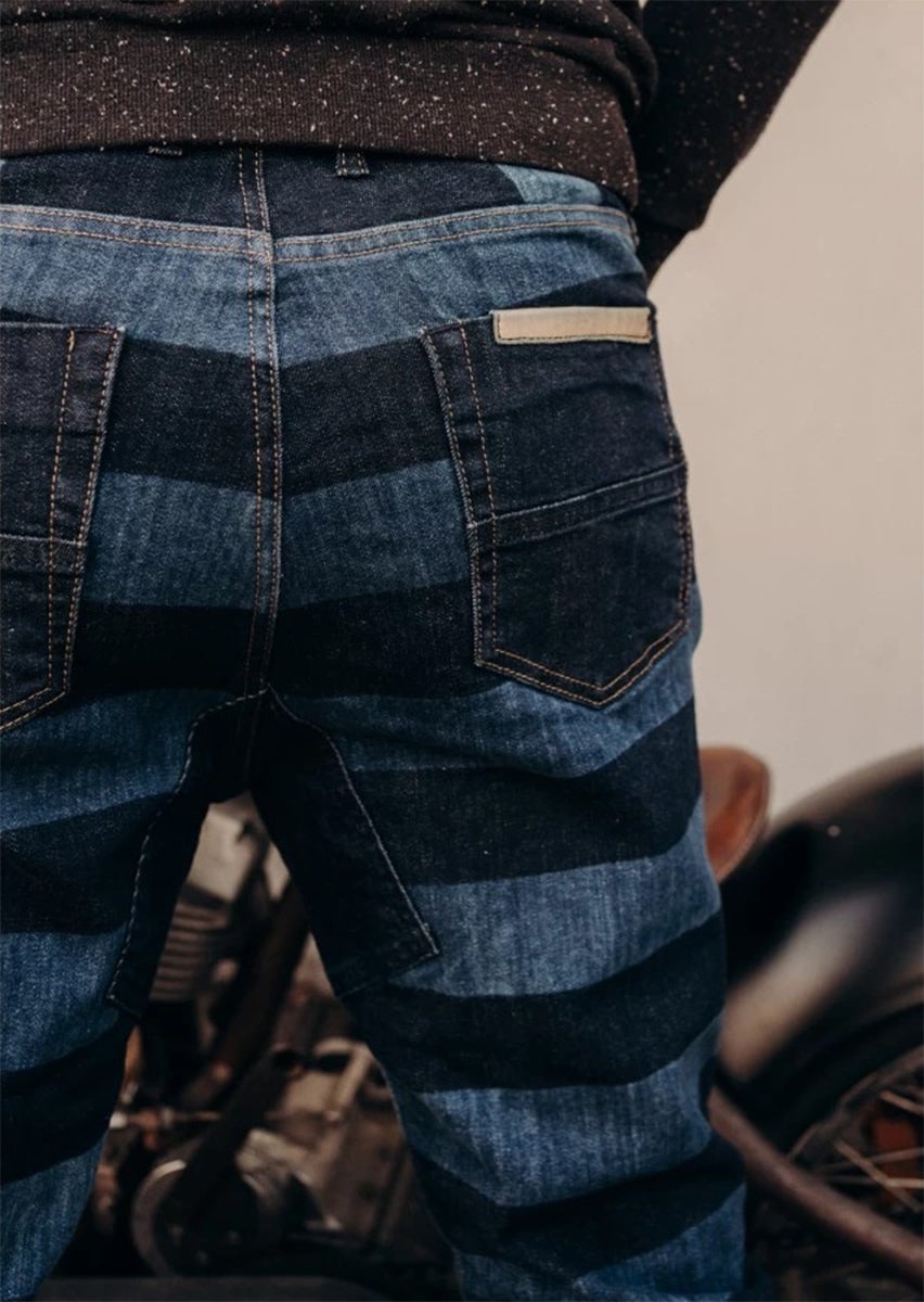 HolyFreedom Knuckle Motorrad Jeans dunkelblau/hellblau 36/33 Abbildung 8