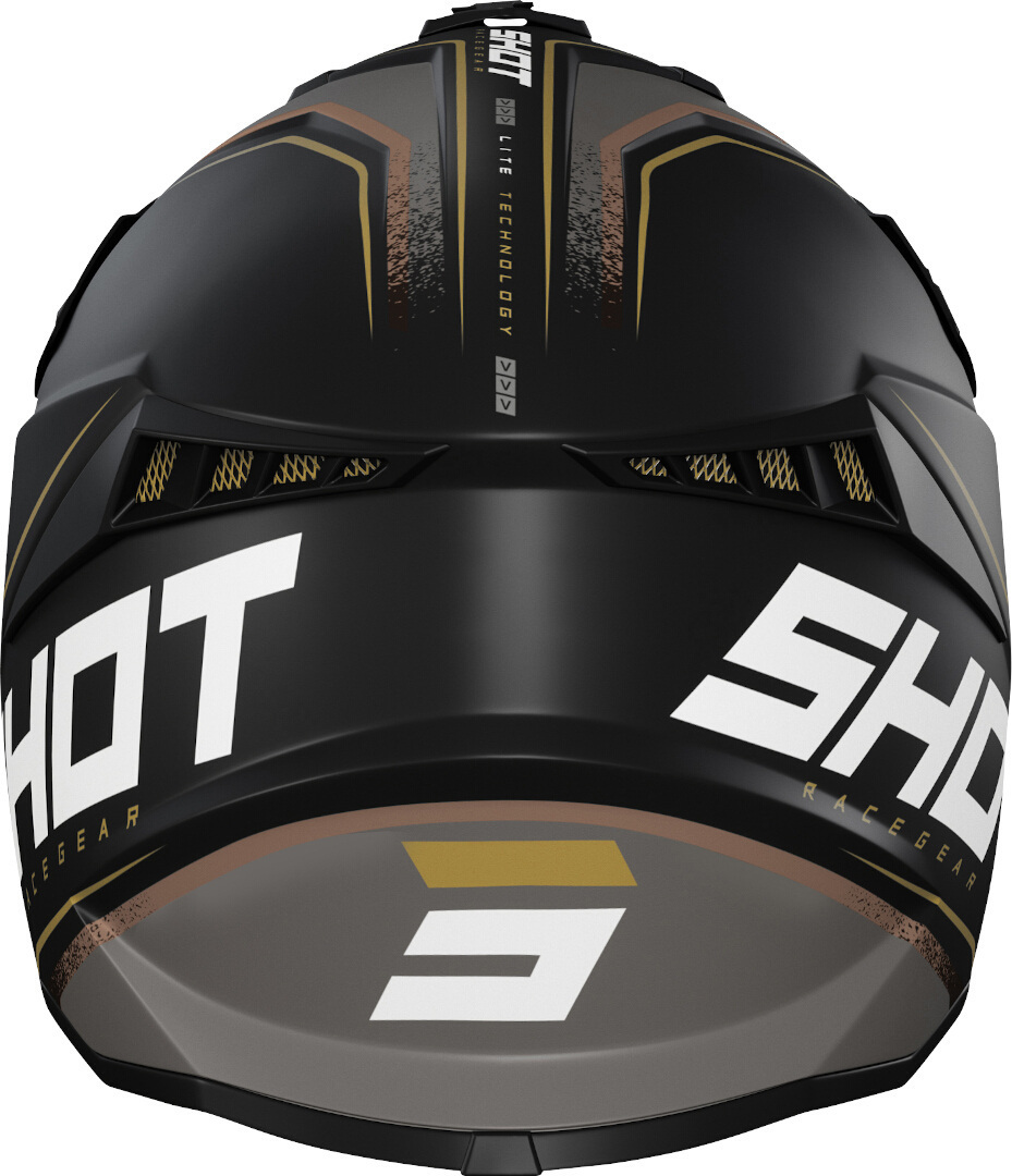 Shot Lite Prism Cască de motocross Negru/Auriu S (55/56) Figura 2