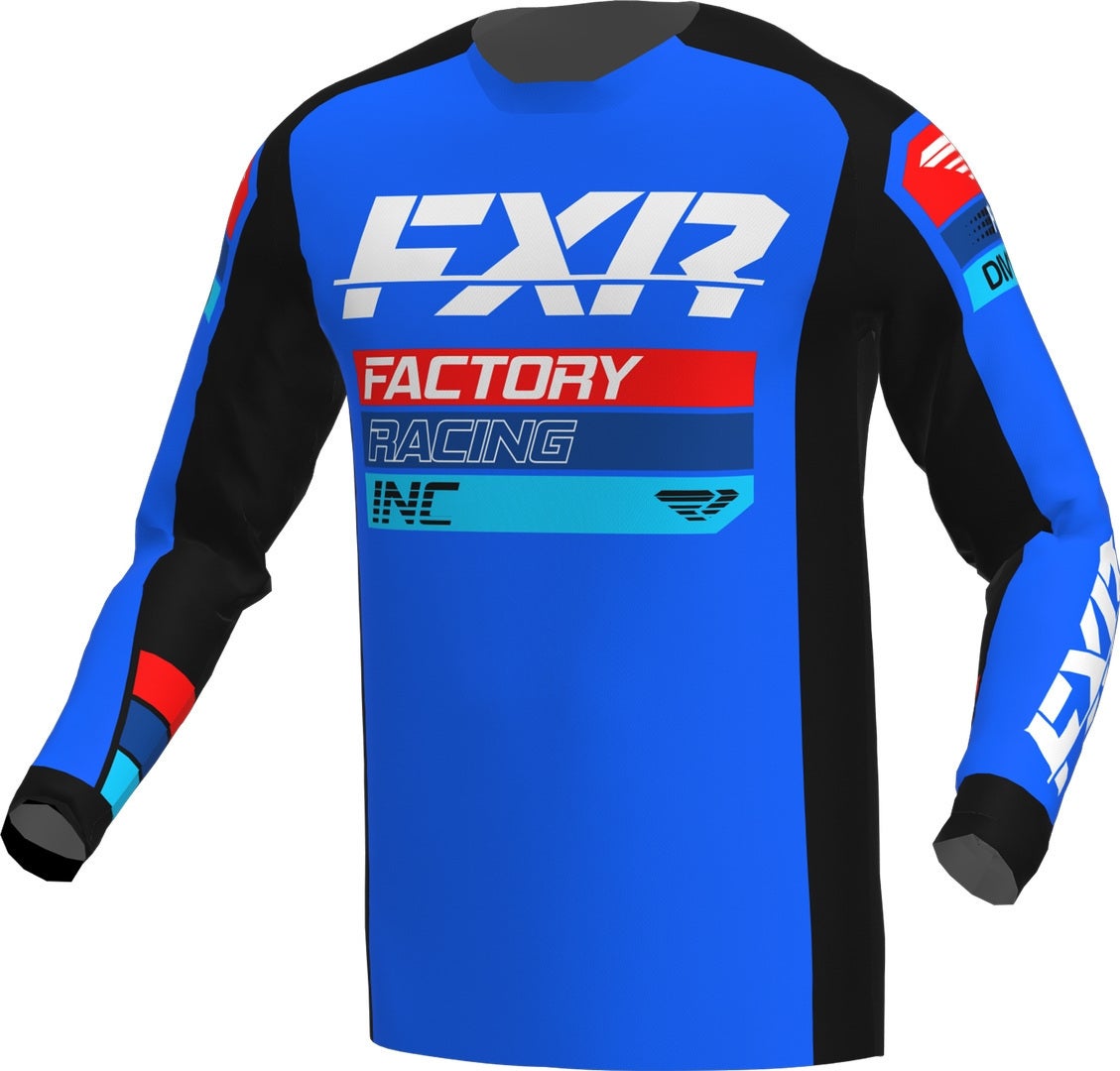 FXR Clutch 2023 Motokrosový dres modrá/černá M Obrázek 1
