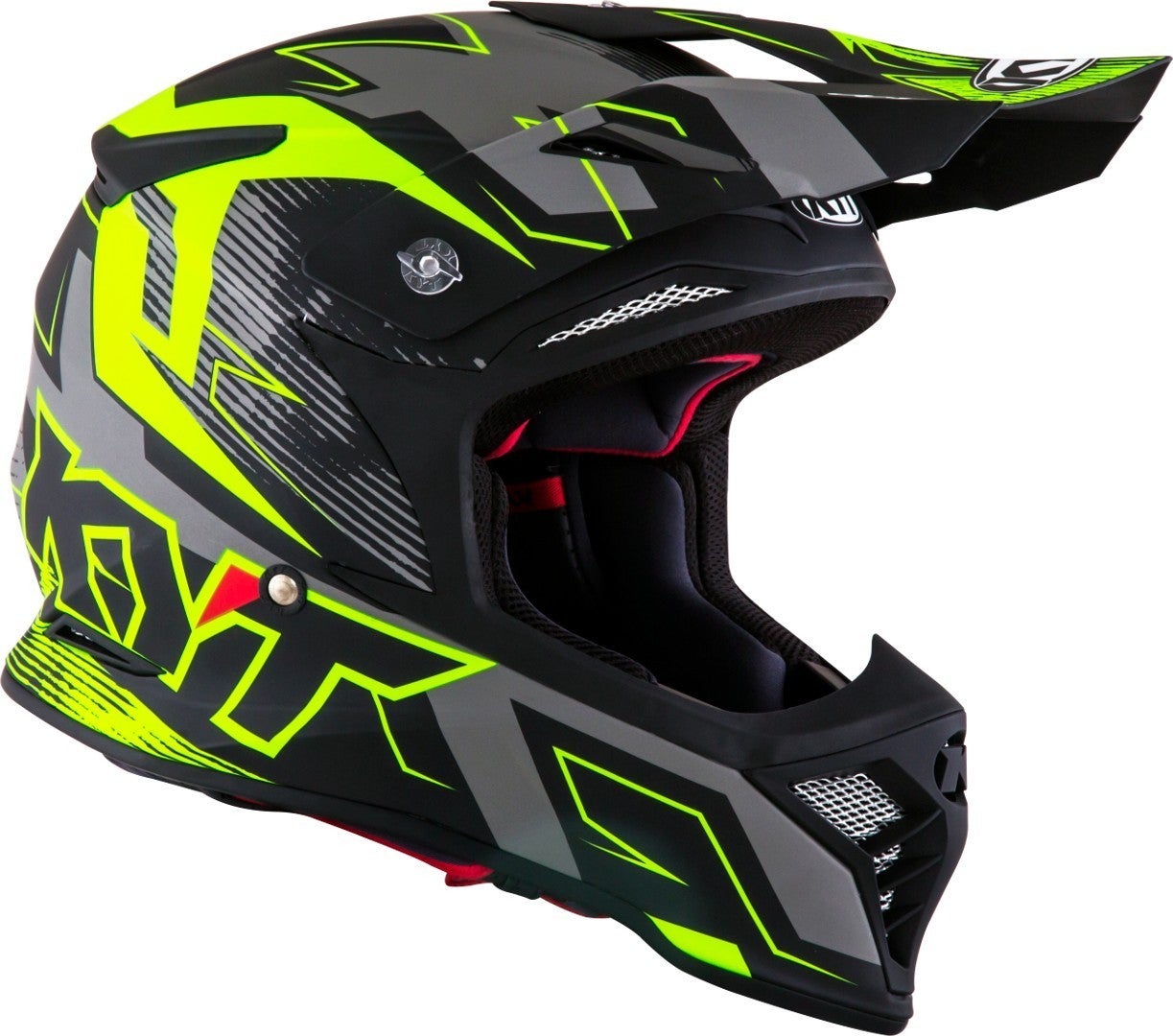 KYT Skyhawk Digger Capacete de motocross preto fosco/amarelo L (59/60) Figura 1
