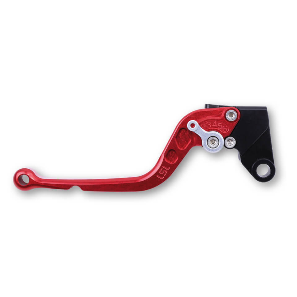 LSL Clutch leva Classic L06, lunga rosso Argento Figura 1