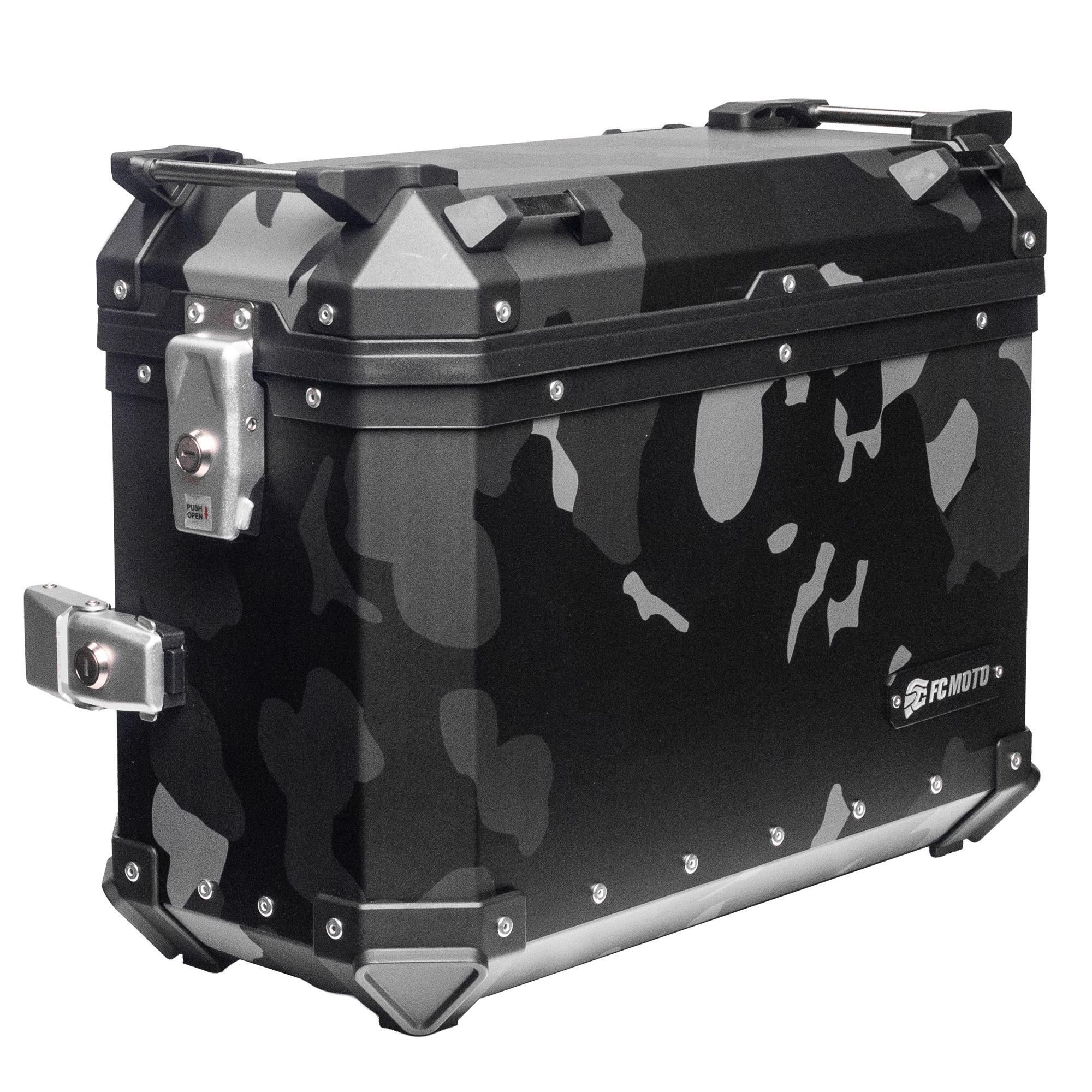 FC-Moto Terreno EVO Camo 36 L Alu Cutia laterală Camuflaj negru Dreapta Figura 1