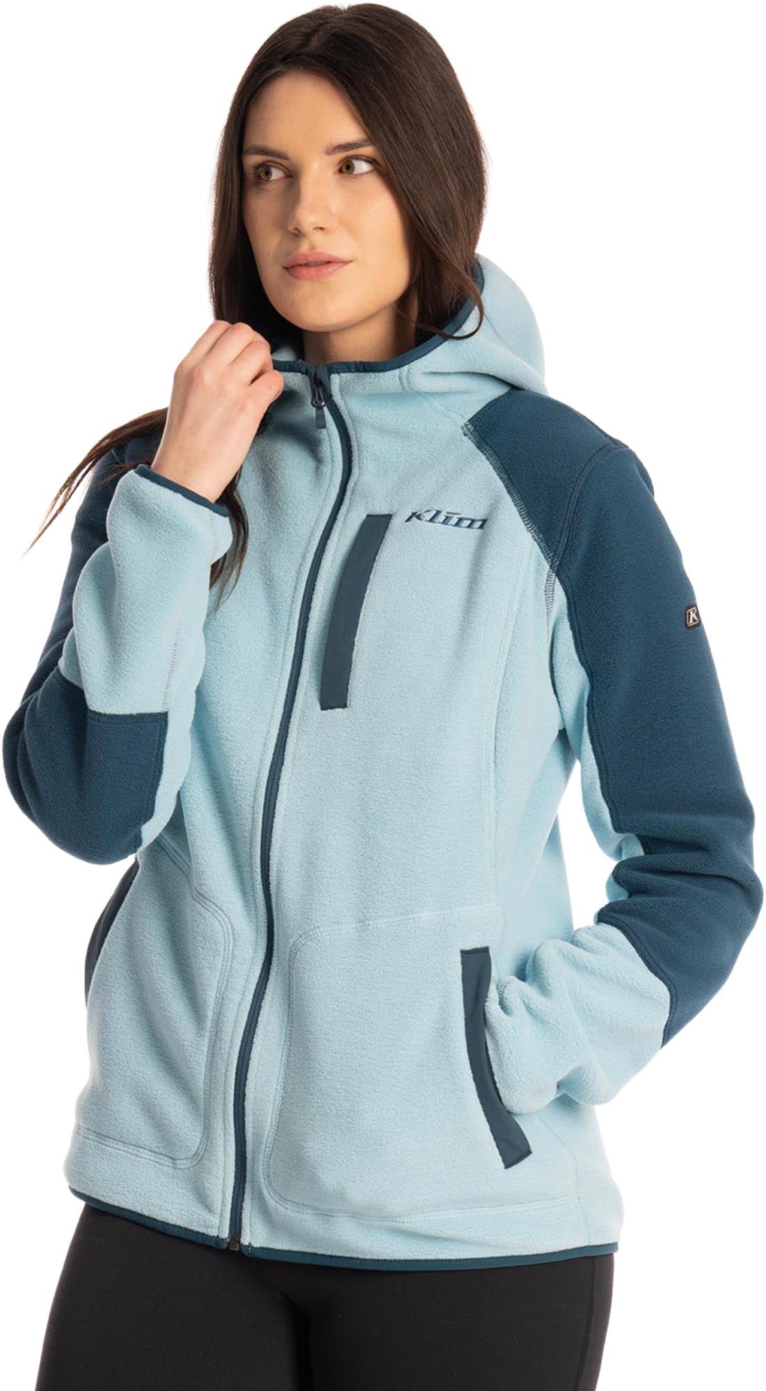 Klim Darby Canyon レディースフリースジップフーディー 青 2XL 図2