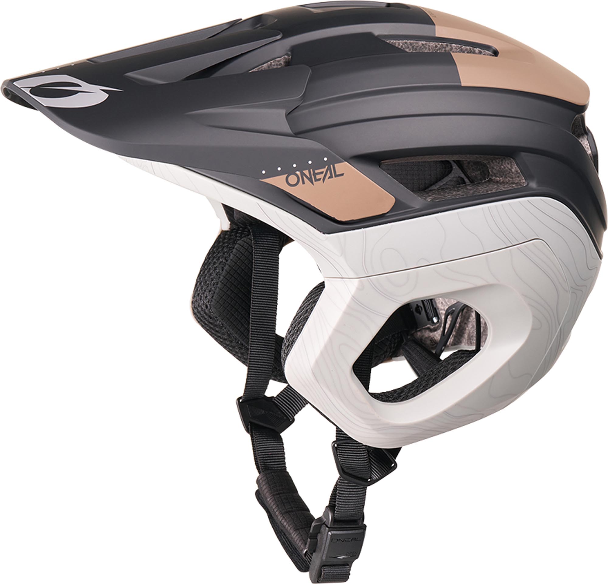 Oneal Trapper EVO Topo Cyklistická helma Černá/hnědá/šedá L/XL Obrázek 2
