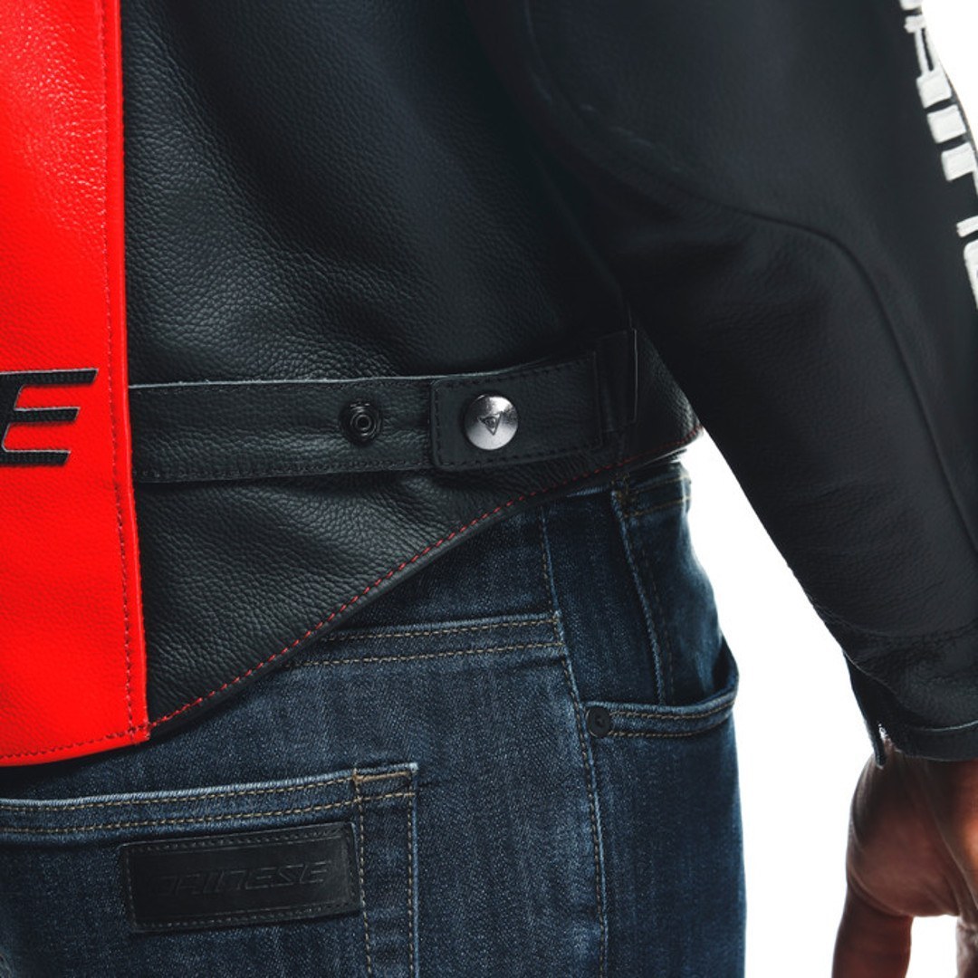 Dainese Racing 4 Motorcycle Leather Jacket red/black 46 Figure 5