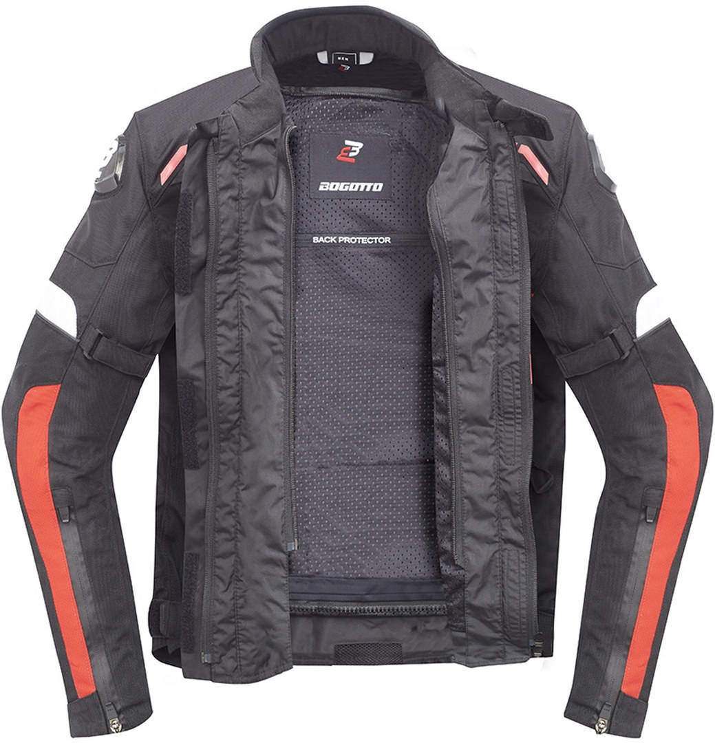 Bogotto GPX Jachetă textilă impermeabilă pentru motociclete Negru/Roșu M Figura 4
