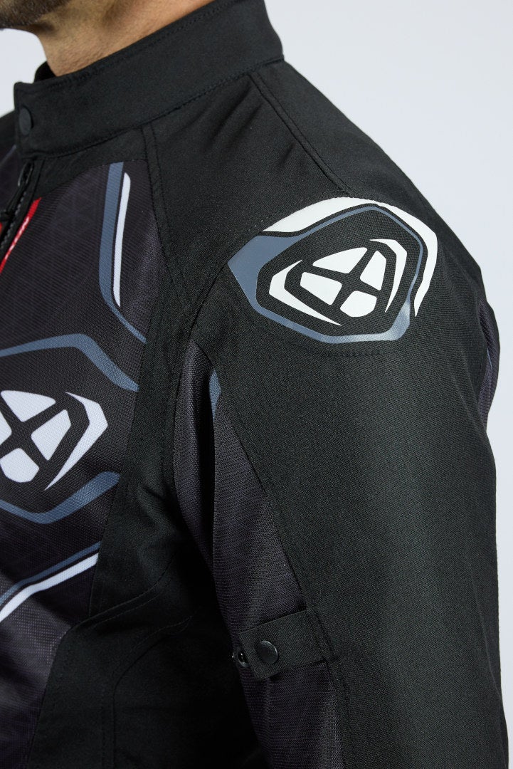 Ixon Demoniak Motorcycle Textile Jacket black/white XL Figure 3