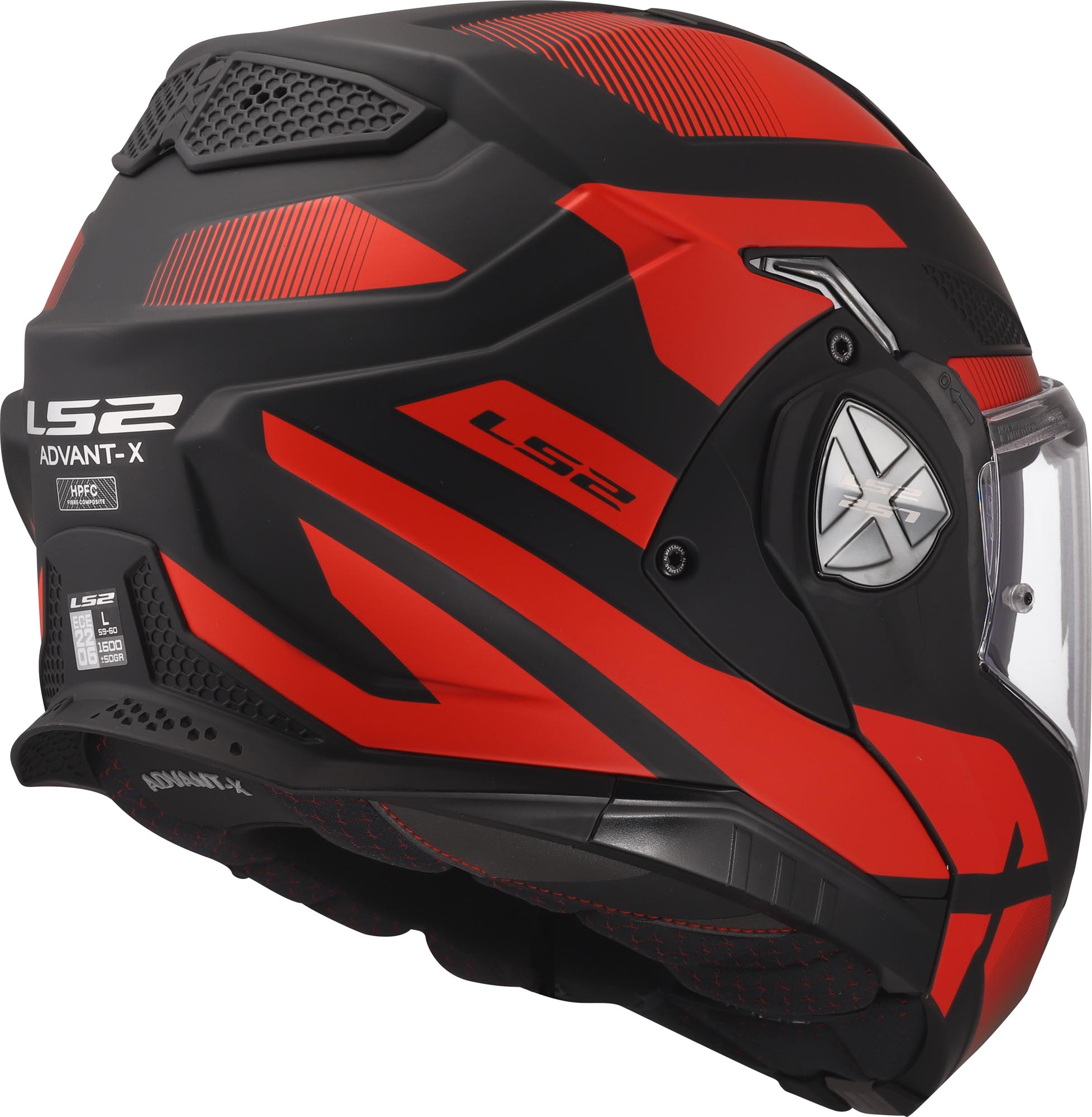LS2 FF901 Advant X Nova Klapphelm schwarz/rot L (59/60) Abbildung 7