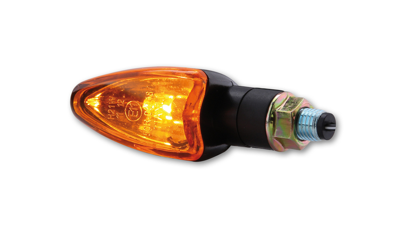 HIGHSIDER Smart Arrow Lampa Miniindikator Hus Svart / Lens Orange (Par), Fram och Bak Figur 6