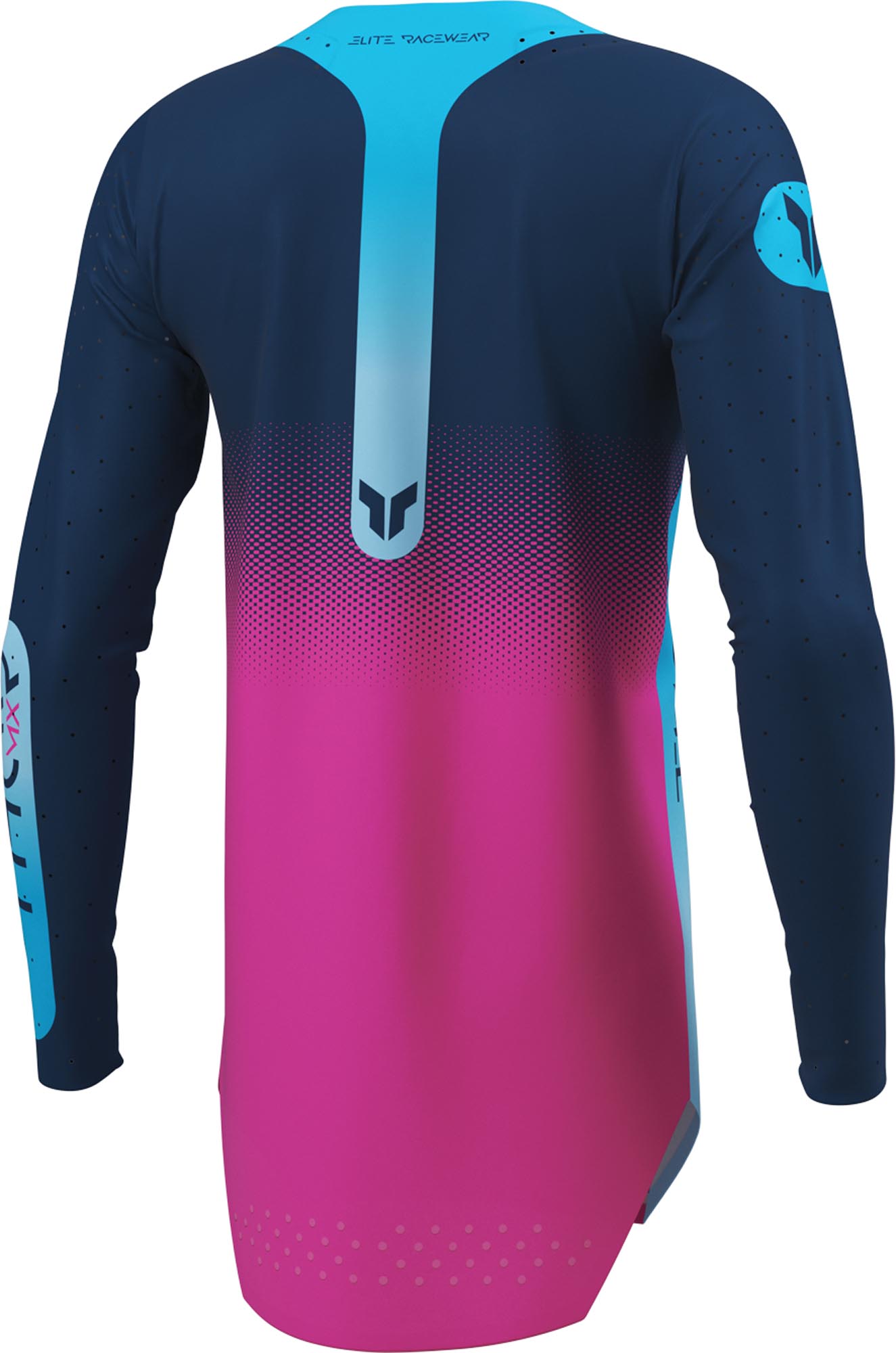 Thor Sportmode Merge Damernes Motocrosstrøje blå/pink L Figur 3