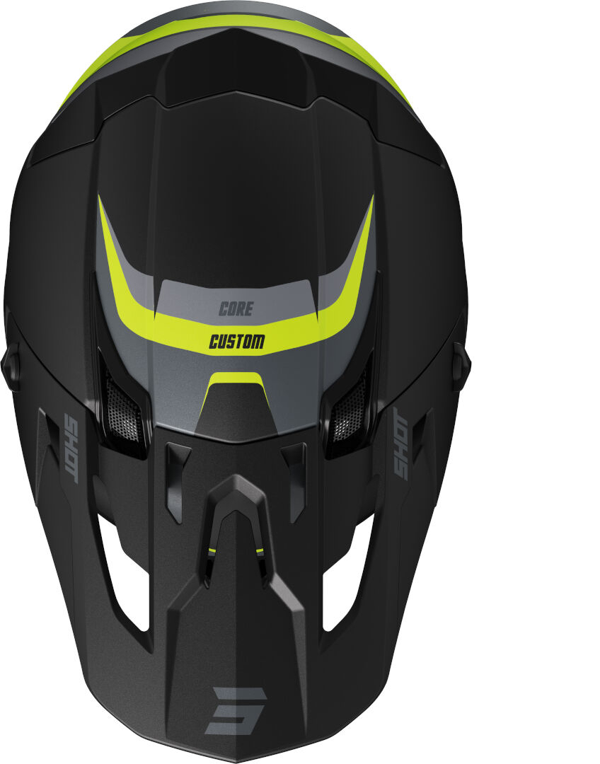 Shot Core Custom Cască de motocross negru/galben-neon S (55/56) Figura 3