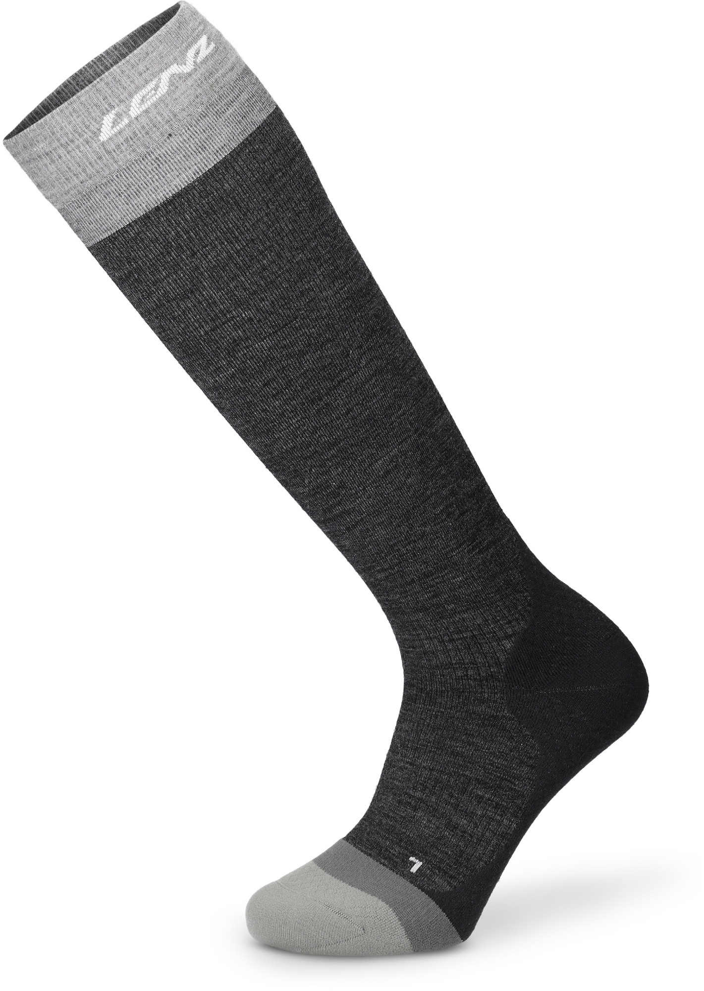 Lenz Think About Merino Compression 1 Șosete Gri închis 35-38 Figura 1