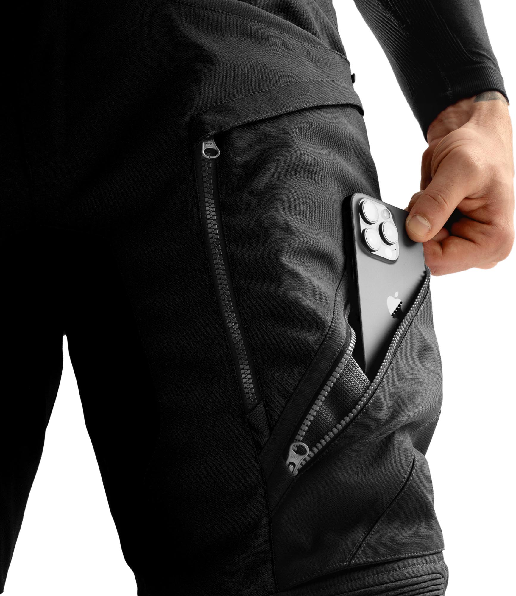 Rebelhorn Hardy 3.0 waterproof Motorcycle Textile Pants black Short M Figure 6