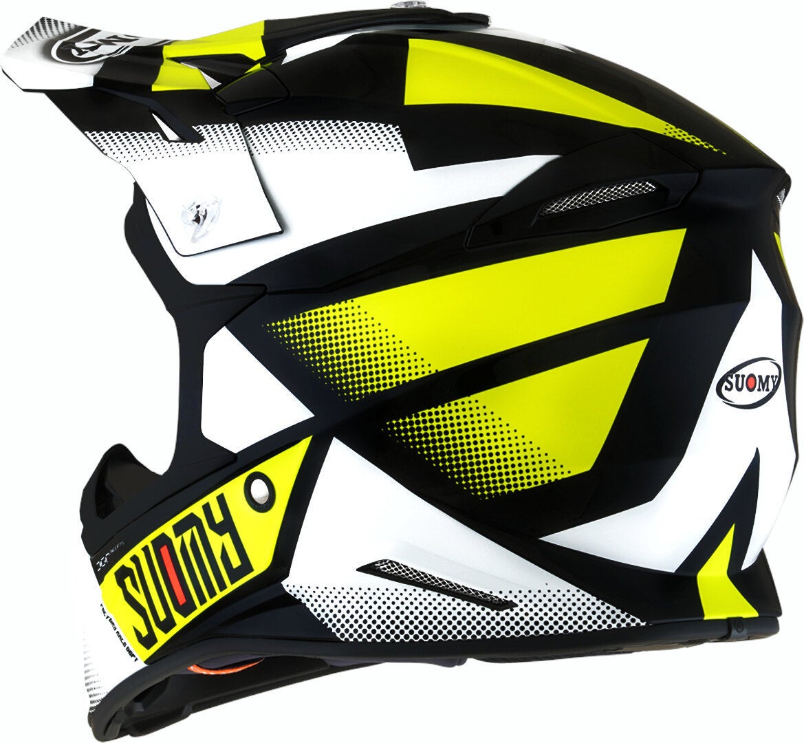 Suomy X-Wing Grip Motocross Helm schwarz/weiß/gelb S Abbildung 2