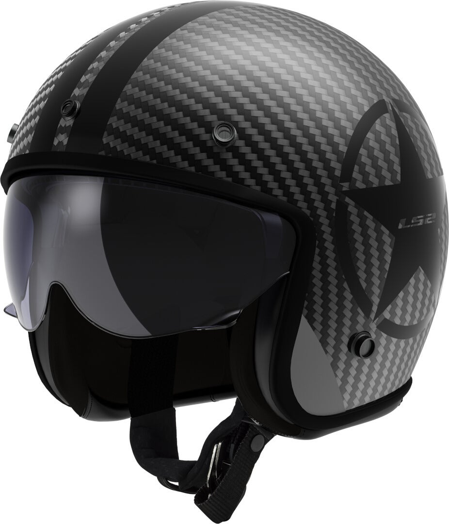 LS2 OF601 Bob II Carbon Star Cască cu reacție L (59/60) Figura 1