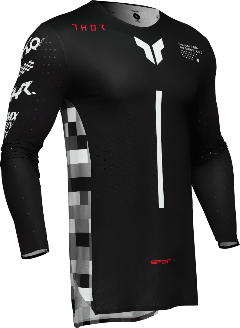 Thor Sportmode Riot Motocross trøje sort/grå/hvid XXL Figur 2