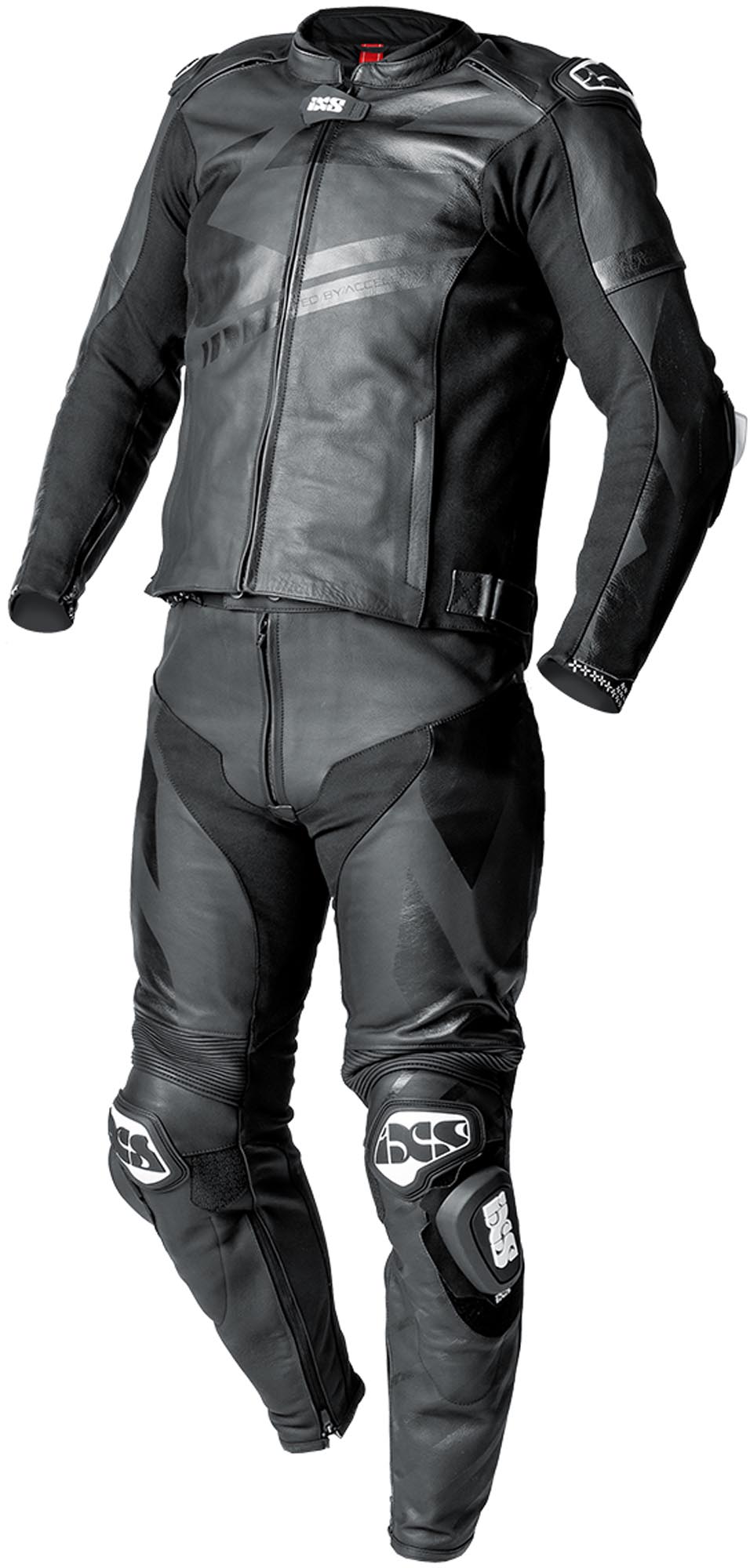 IXS Ace 1.0 Todelt motorcykellæderdragt Sort 54 Figur 1