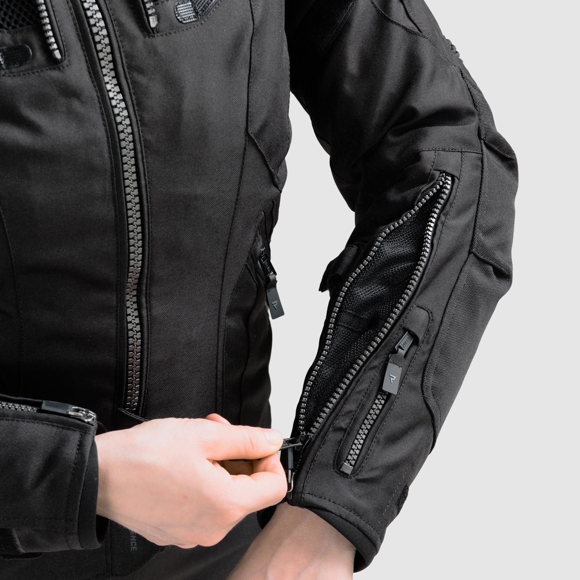 Rebelhorn Hiker 4 waterproof Ladies Motorcycle Textile Jacket black M Figure 4