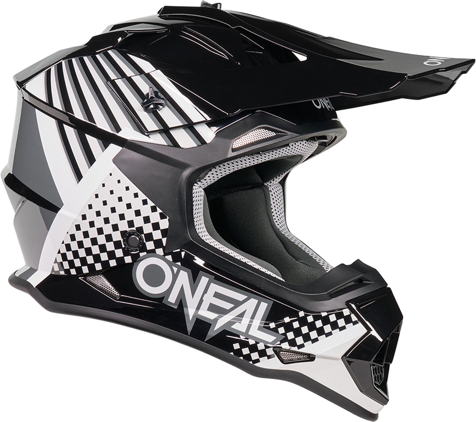 Oneal 2SRS Vector Motocross Helm schwarz/grau M (57/58) Abbildung 3