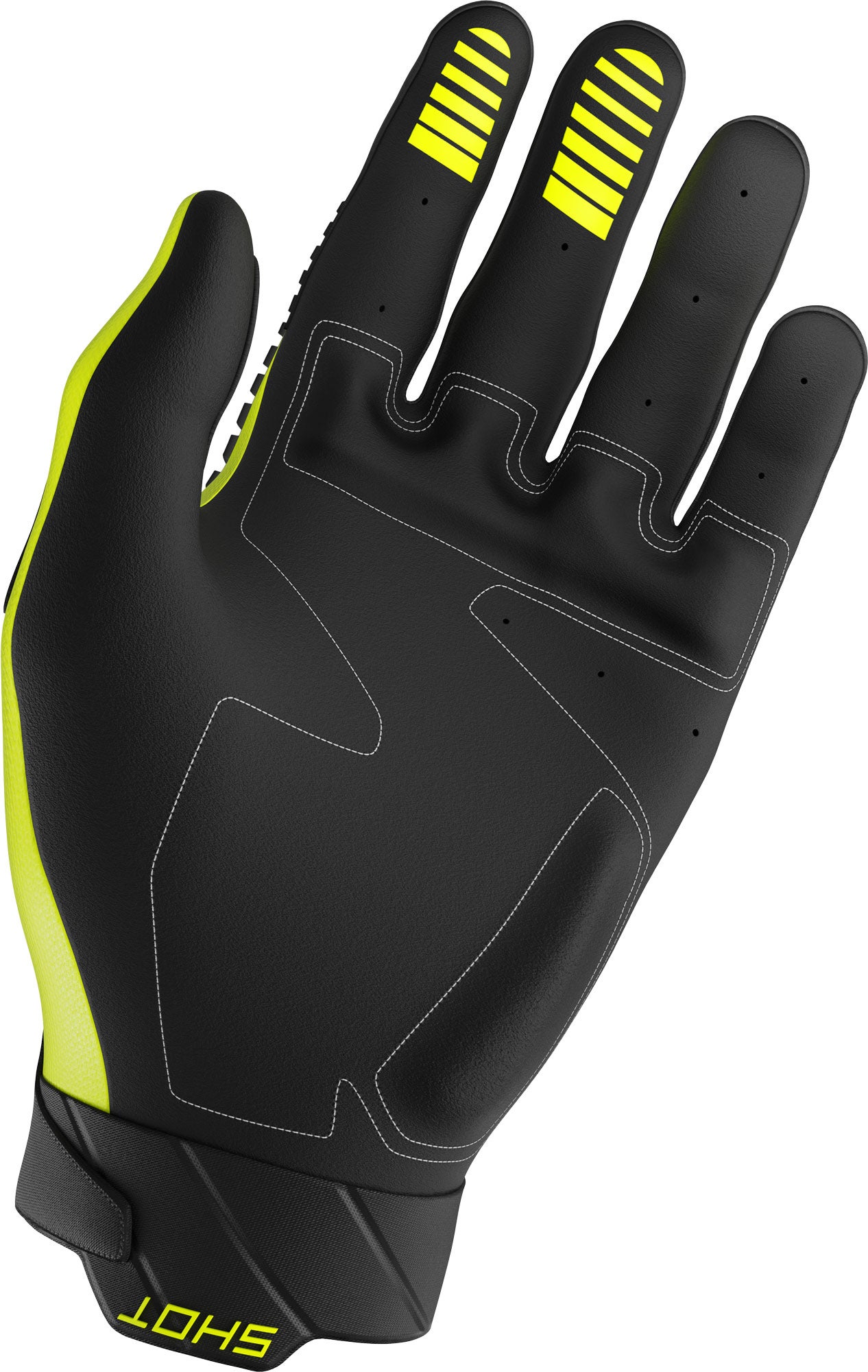 Shot Core Max Motocross Handschuhe gelb 8 Abbildung 2
