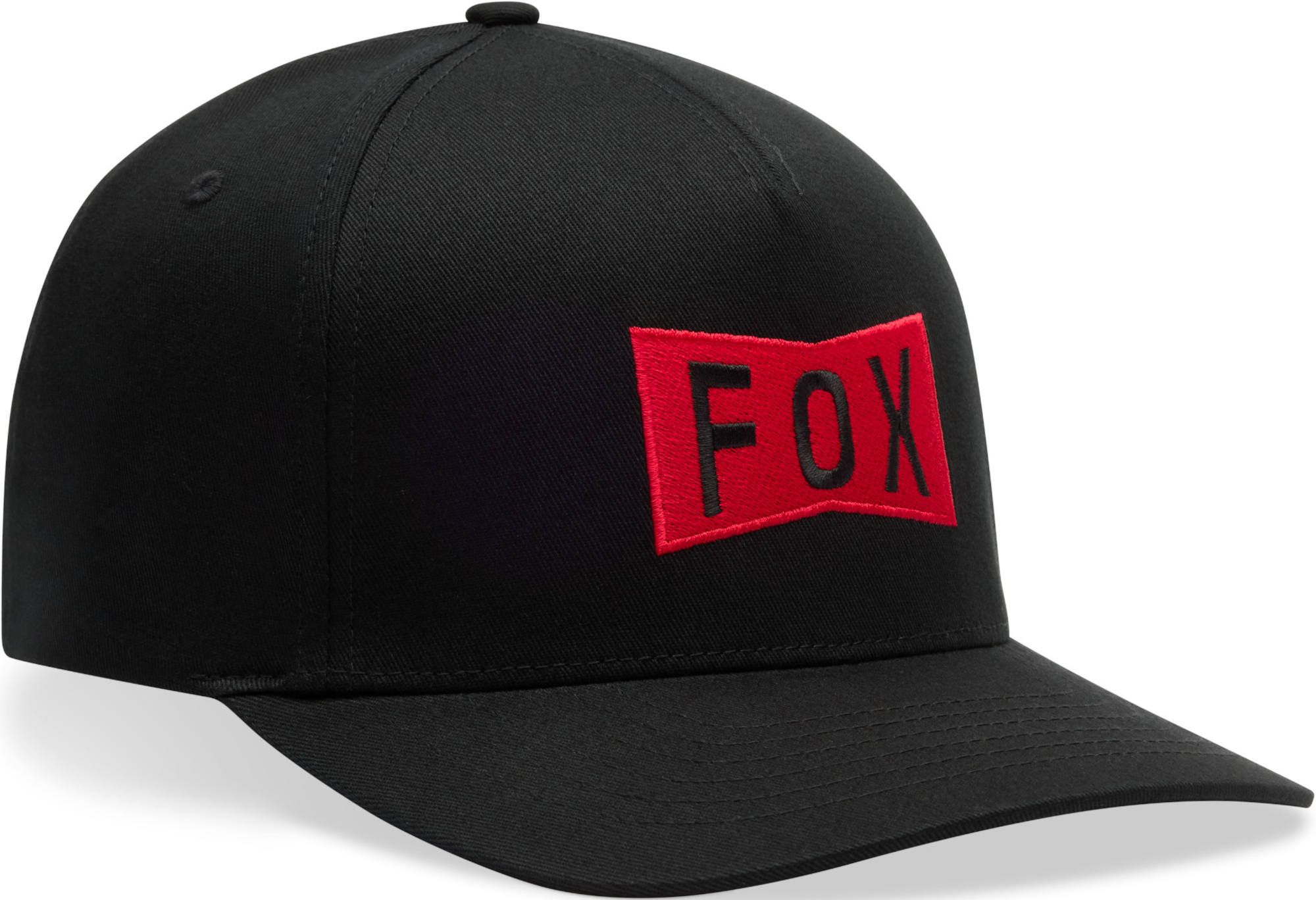 FOX Typeface 플렉스핏 캡 검정/빨강 S/M 그림 1