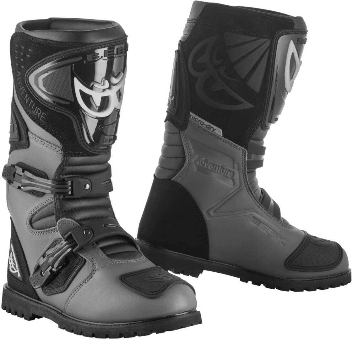 Berik All Terrain Adventure Motorcycle Boots black/grey 48 Figure 1