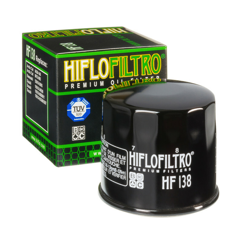 Hiflofiltro Oljefilter Blank Svart - HF138 Figur 1