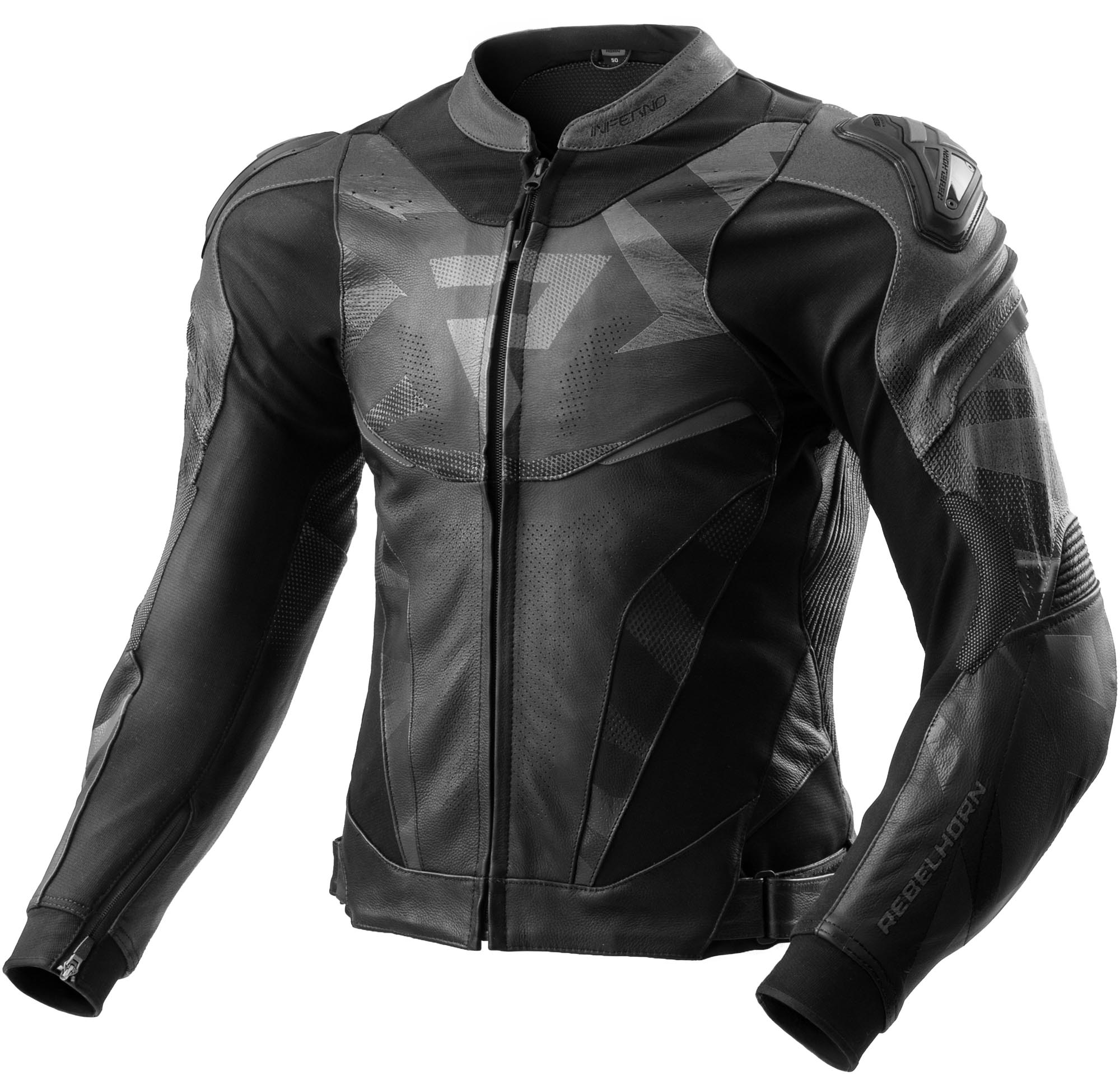 Rebelhorn Inferno Motorcycle Leather Jacket-image-785535772