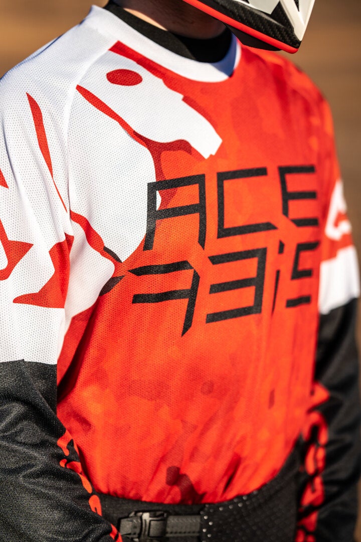 Acerbis J-Windy Vented Watermark Motorcross Jersey rood/wit 3XL Figuur 3