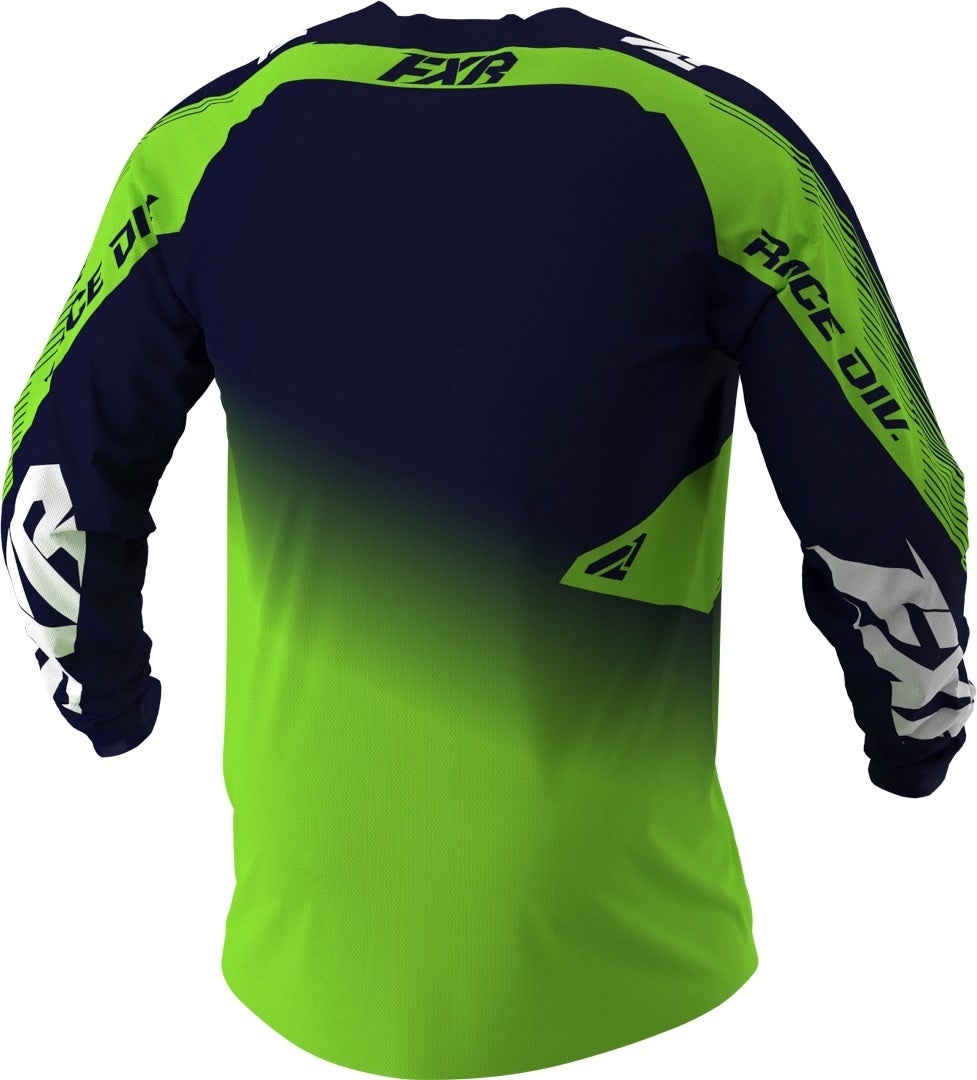 FXR Clutch MX Gear Motocross Jersey mørkeblå/grøn S Figur 2