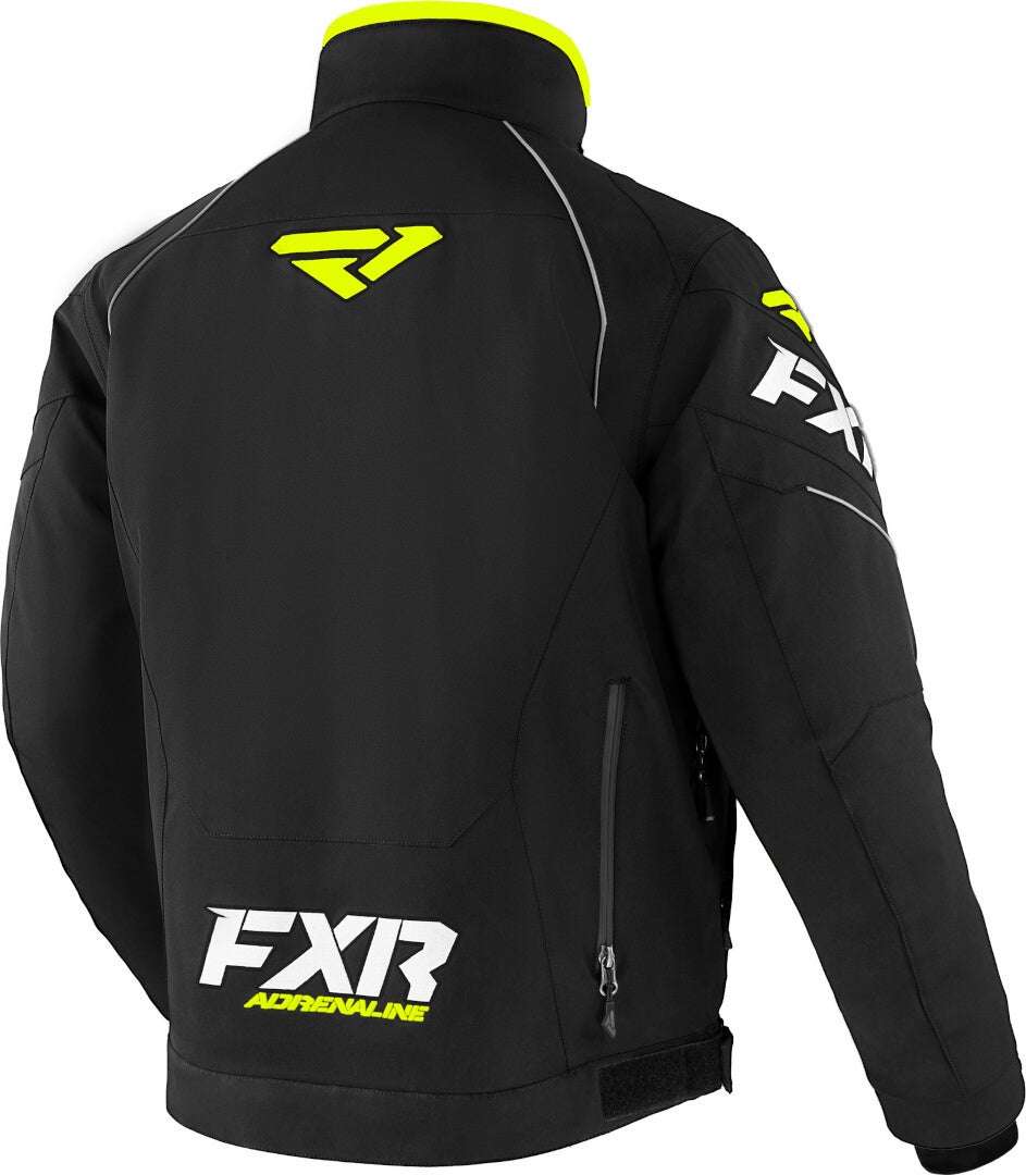FXR Adrenaline 2-in-1 2023 Sneeuwscooter Jas Zwart/Geel 3XL Figuur 2