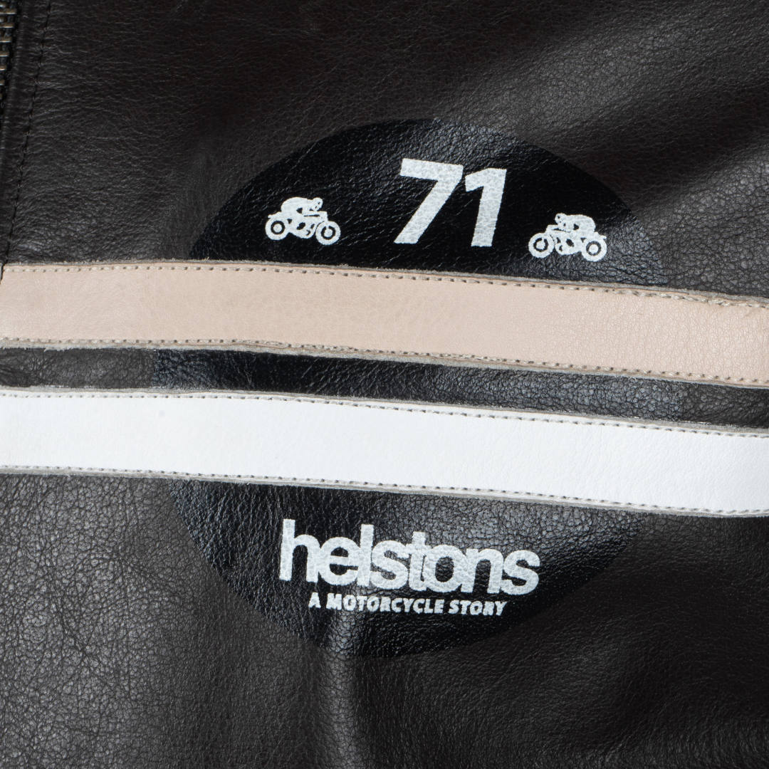 Helstons Chevy Buffalo Motorcycle Leather Jacket dark brown M Figure 3