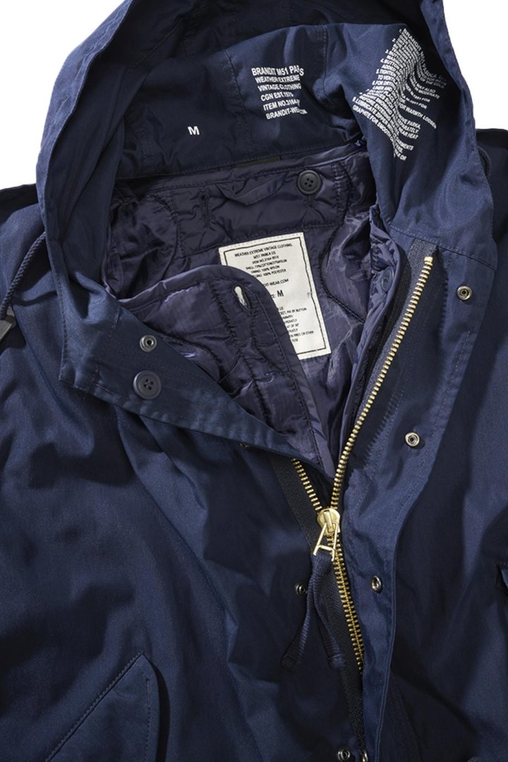 Brandit M51 US Parka Giacca Blu navy 4XL Figura 5