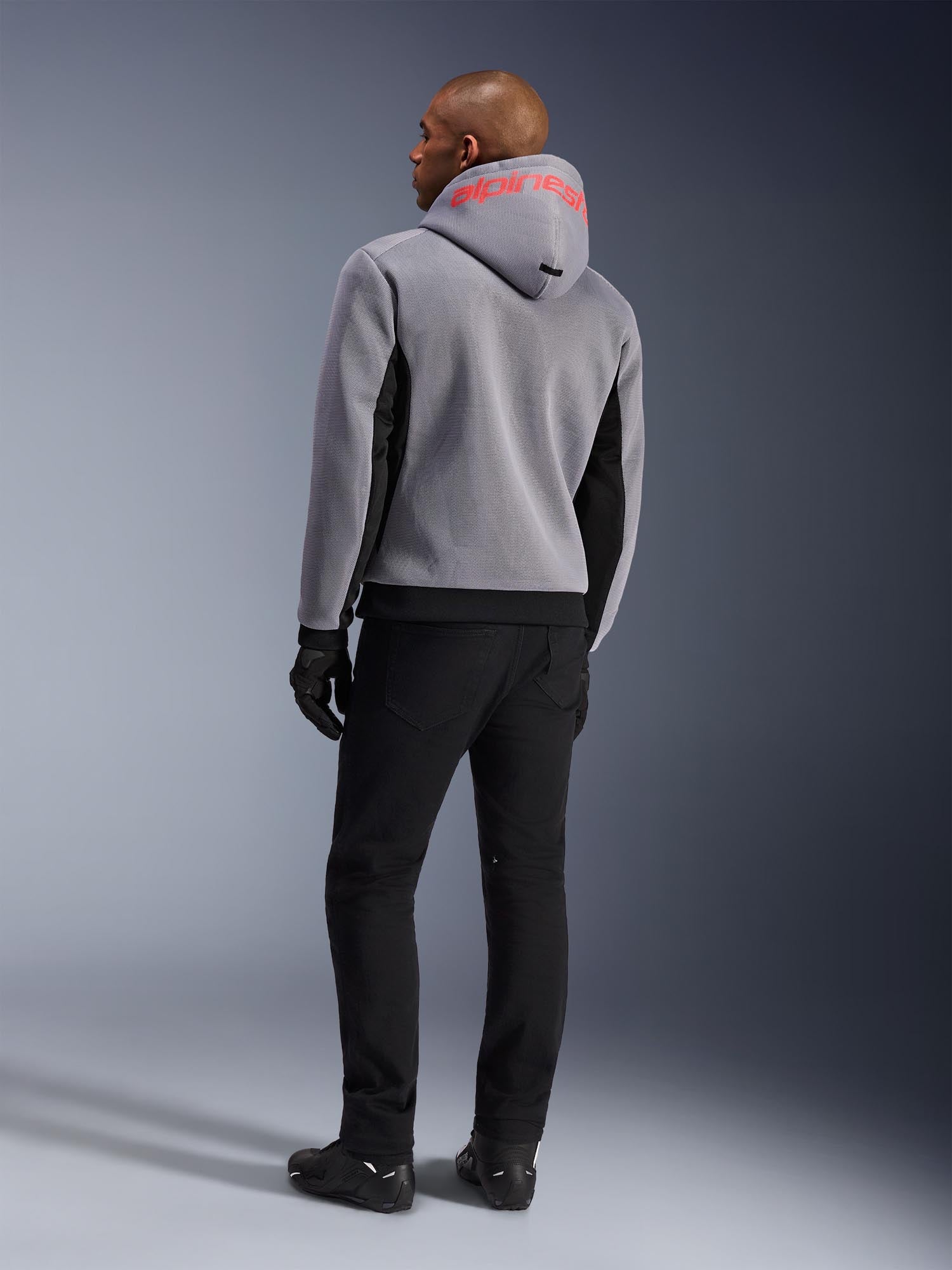 Side view of Alpinestars Chrome Superairflow Motorcycle Zip Hoodie