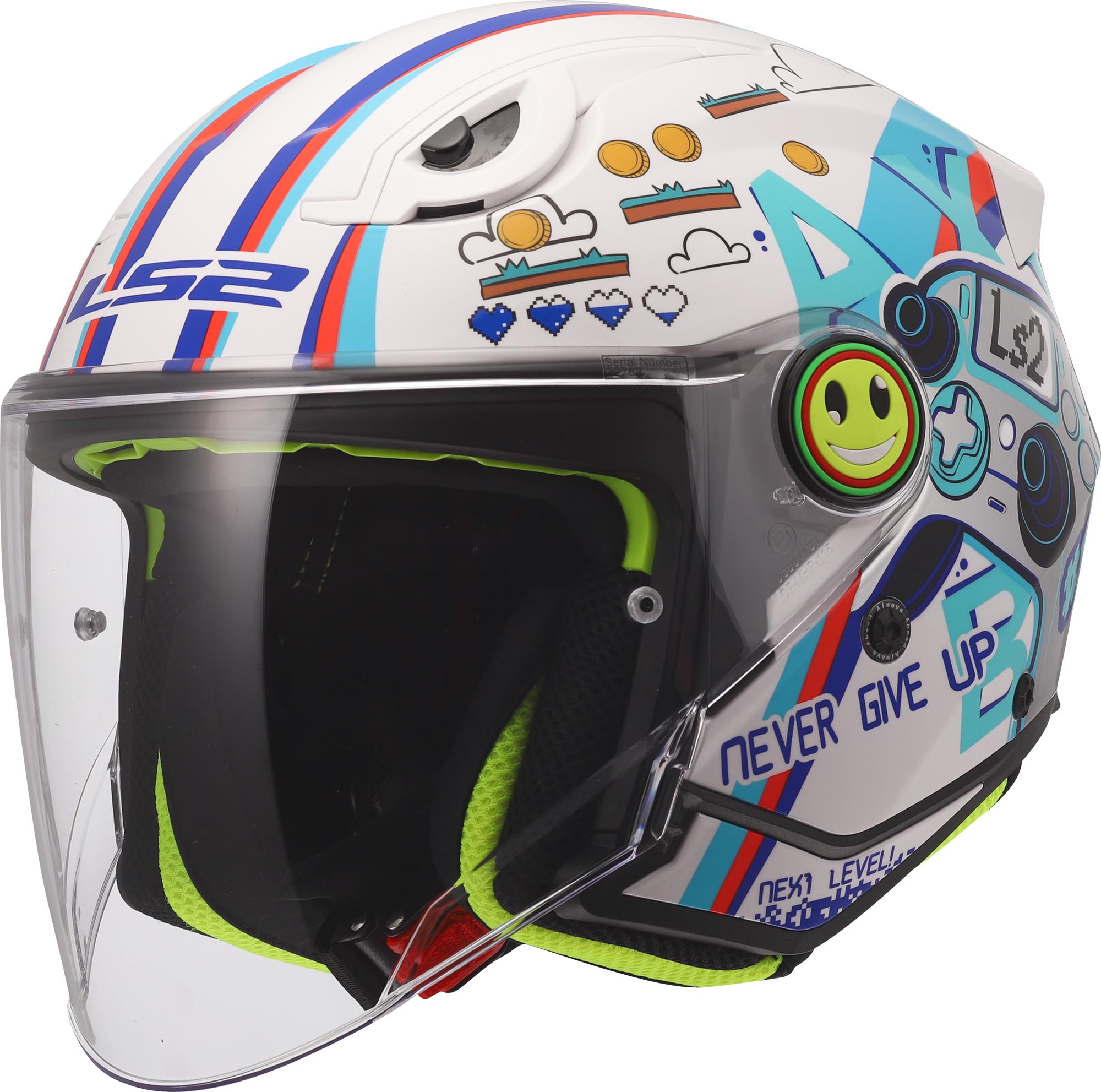 LS2 OF622 Funny II Next Level Capacete Infantil a Jato Artigo principal Figura 1