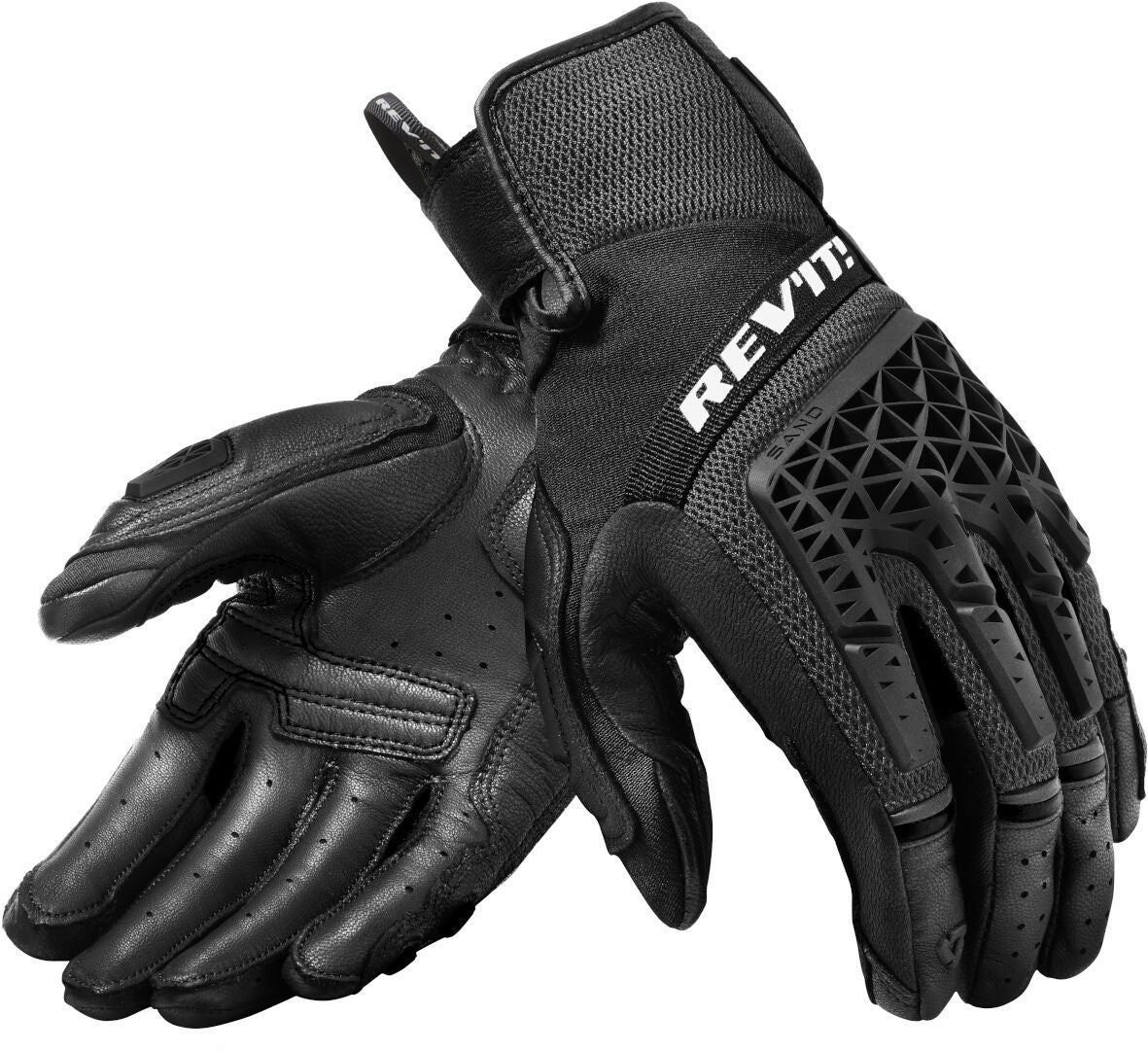 Revit Sand 4 Motorradhandschuhe schwarz/schwarz M Abbildung 1