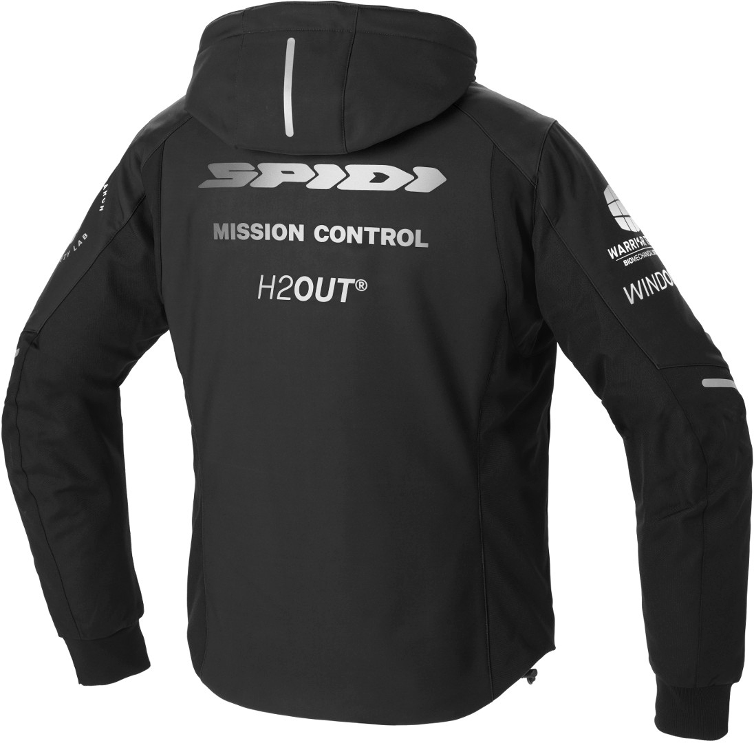 Spidi Armor H2Out Moottoripyörä Huppari musta/valkoinen XL Kuva 2
