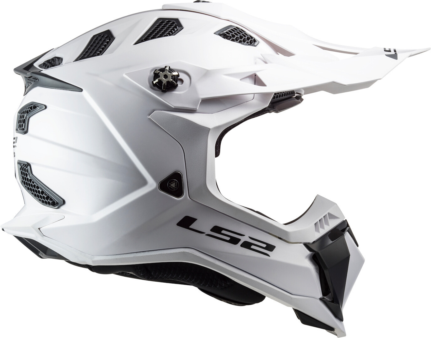 LS2 MX700 Subverter Evo II Solid Motocross Helm weiß L (59/60) Abbildung 6
