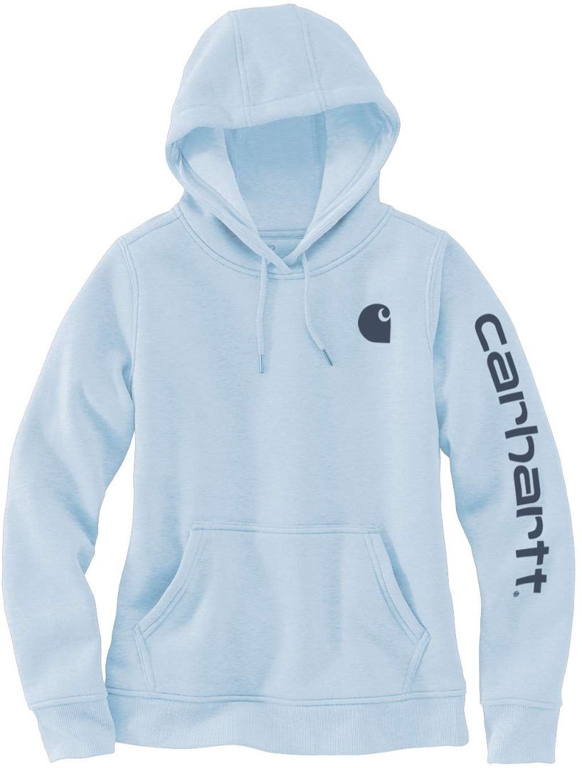 Carhartt Clarksburg Logo レディースパーカー ライトブルー M 図1