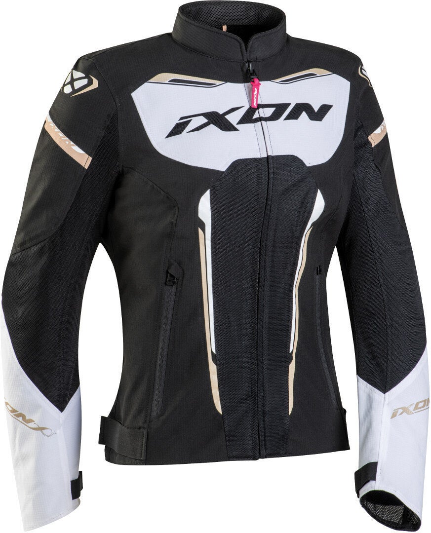 Ixon Striker Air Veste textile de moto pour dames Noir/Blanc/Or S Figure 1