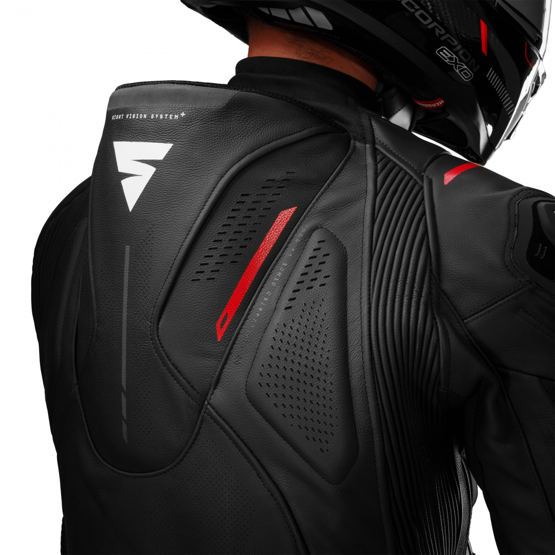SHIMA Mission ST Veste en cuir moto noir/rouge 60 Figure 14