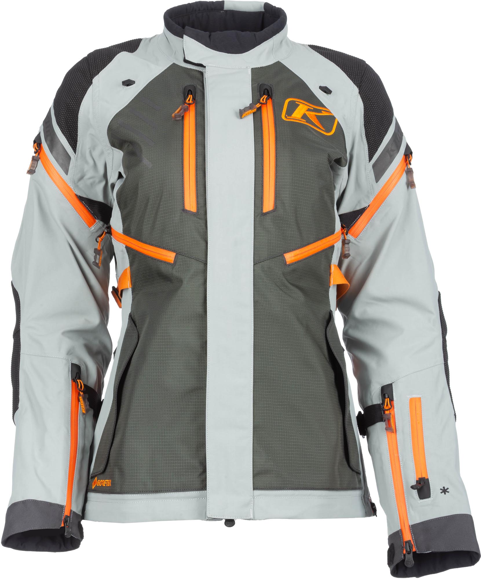 Klim Artemis Rogue Gore-Tex Dames motorfiets textieljas grijs/oranje S Figuur 1