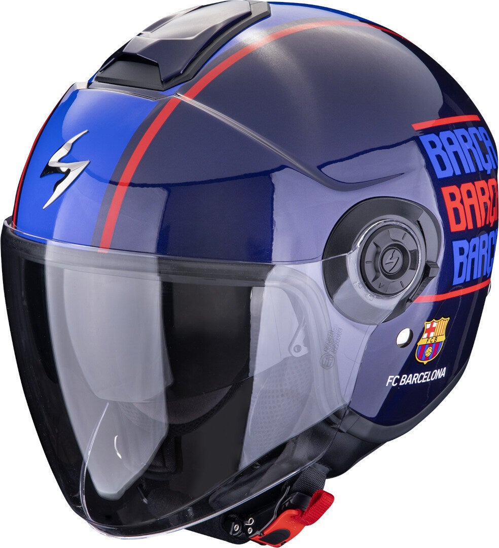 Scorpion Exo City II FC Barcelona Casco Jet blu/rosso S (55/56) Figura 1