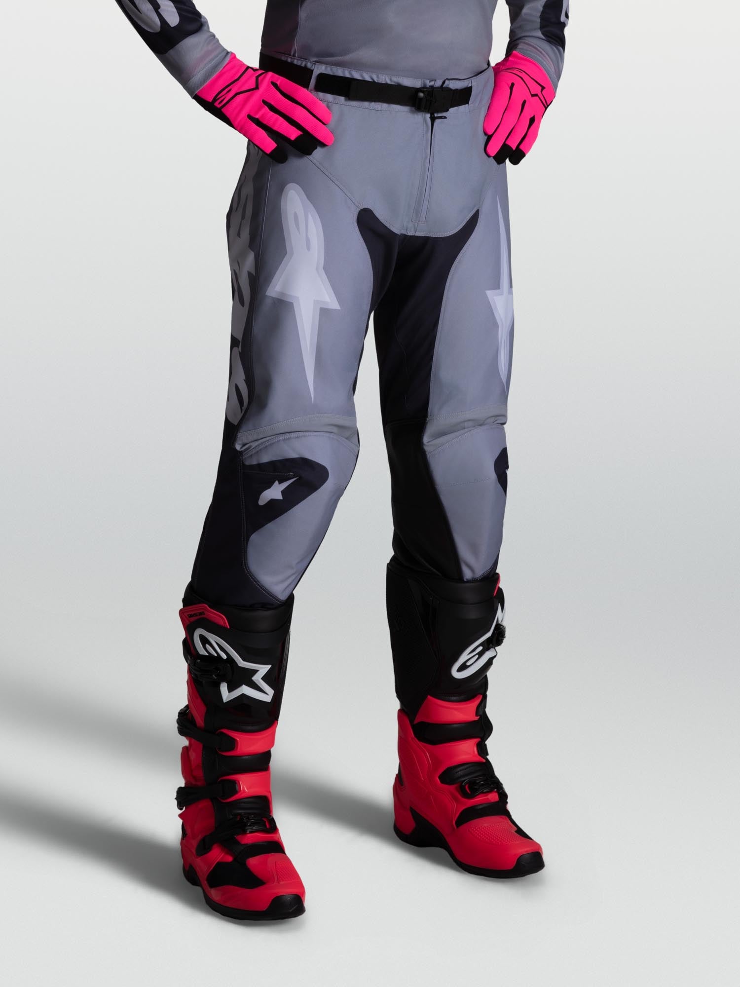 Alpinestars Racer Amber Motocross Pants grey/purple 42 Figure 4