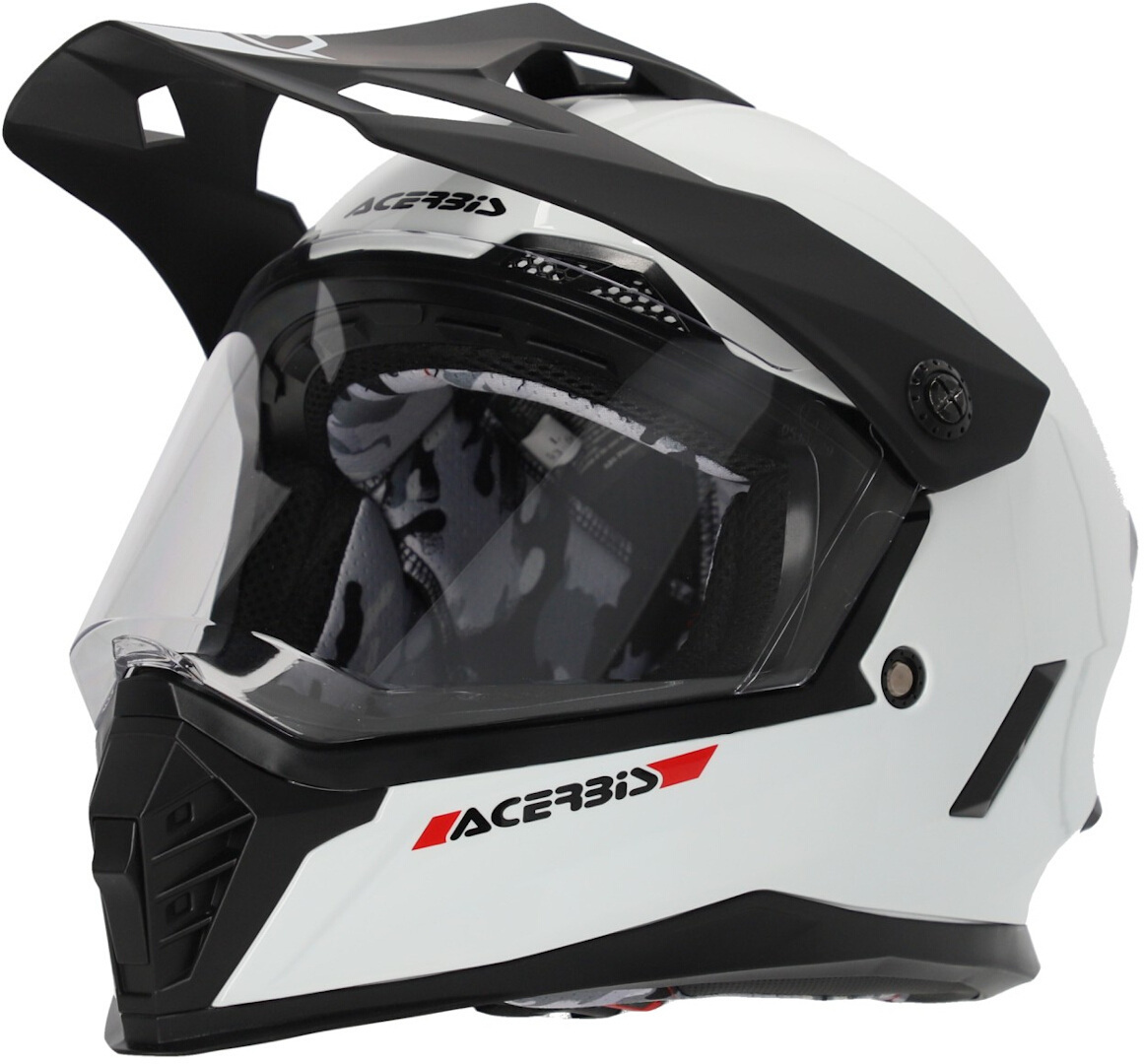 Acerbis Rider Solid Motocrosshjälm för ungdomar Vit Y/XL (53/54) Figur 1