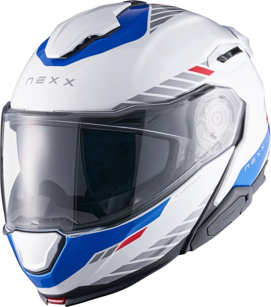 white/blue