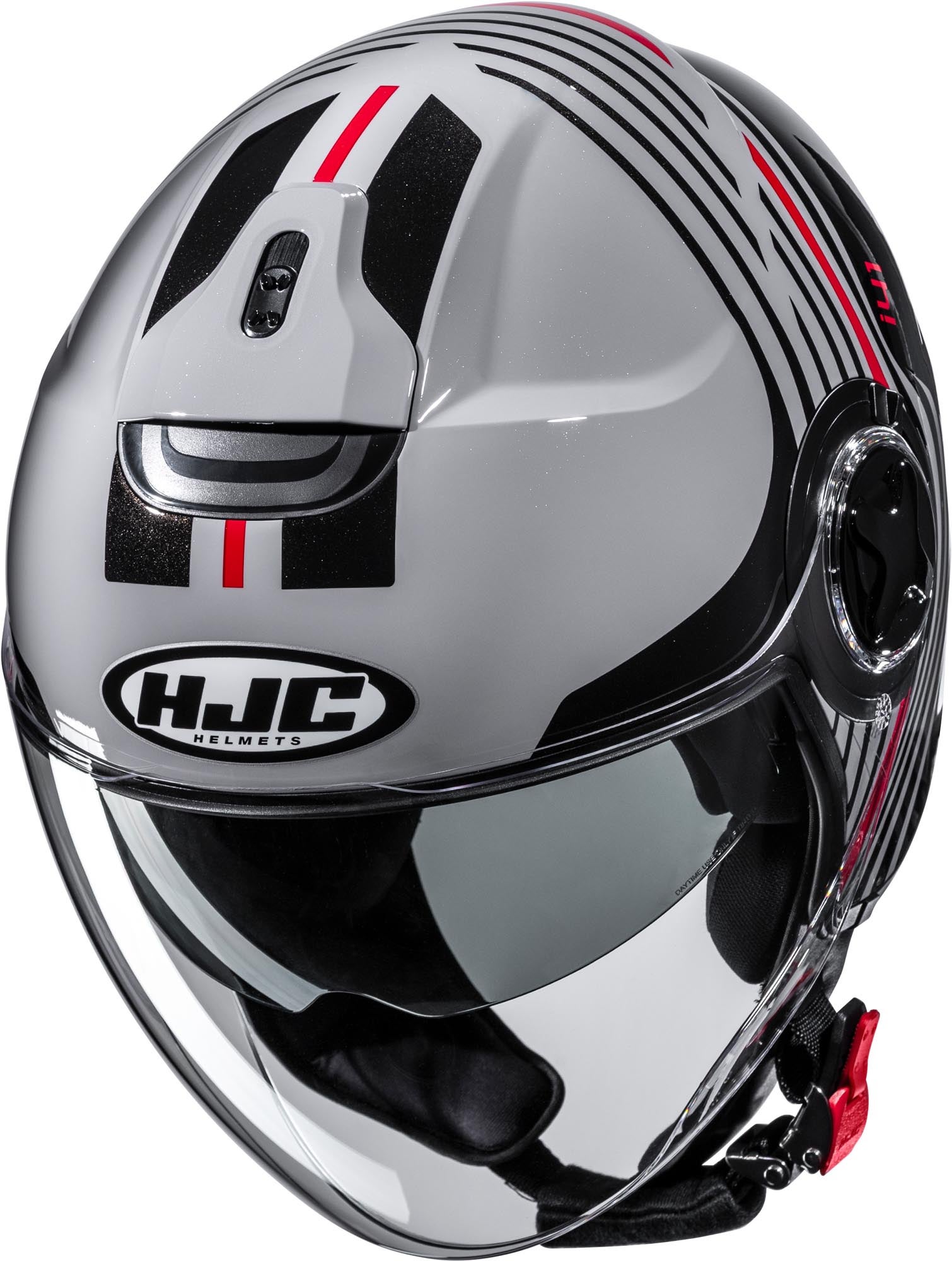 HJC i41 Varo Jet Helmet black/grey/red M (57/58) Figure 2