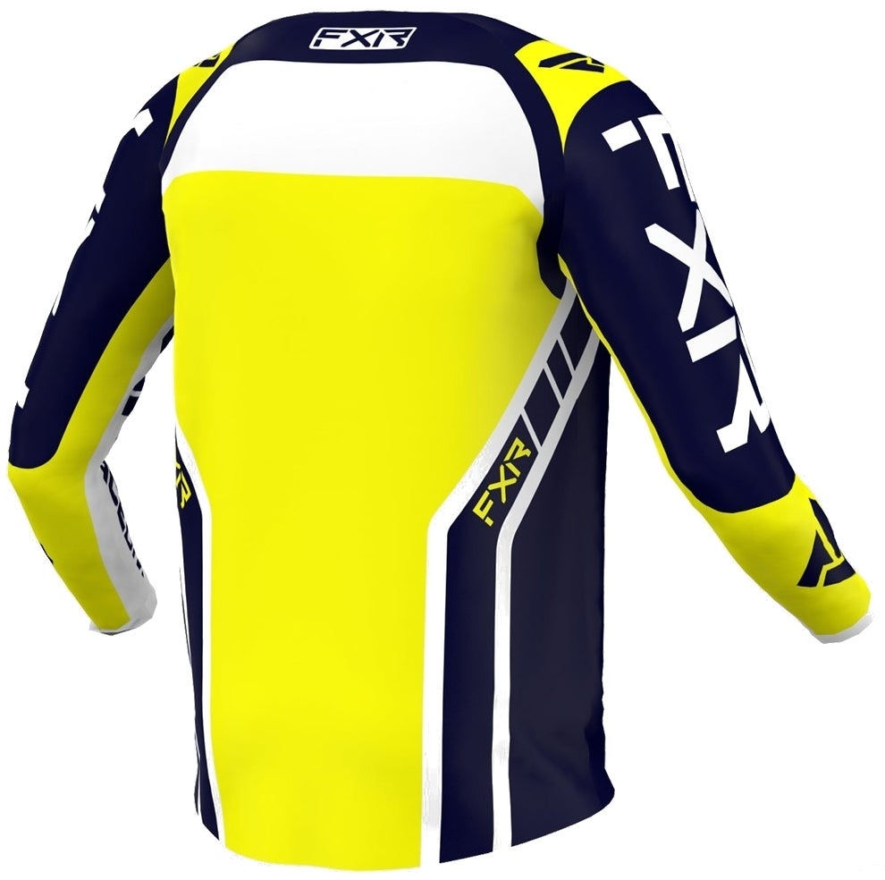 FXR Clutch Pro Motocross Jersey mørkeblå/gul S Figur 2